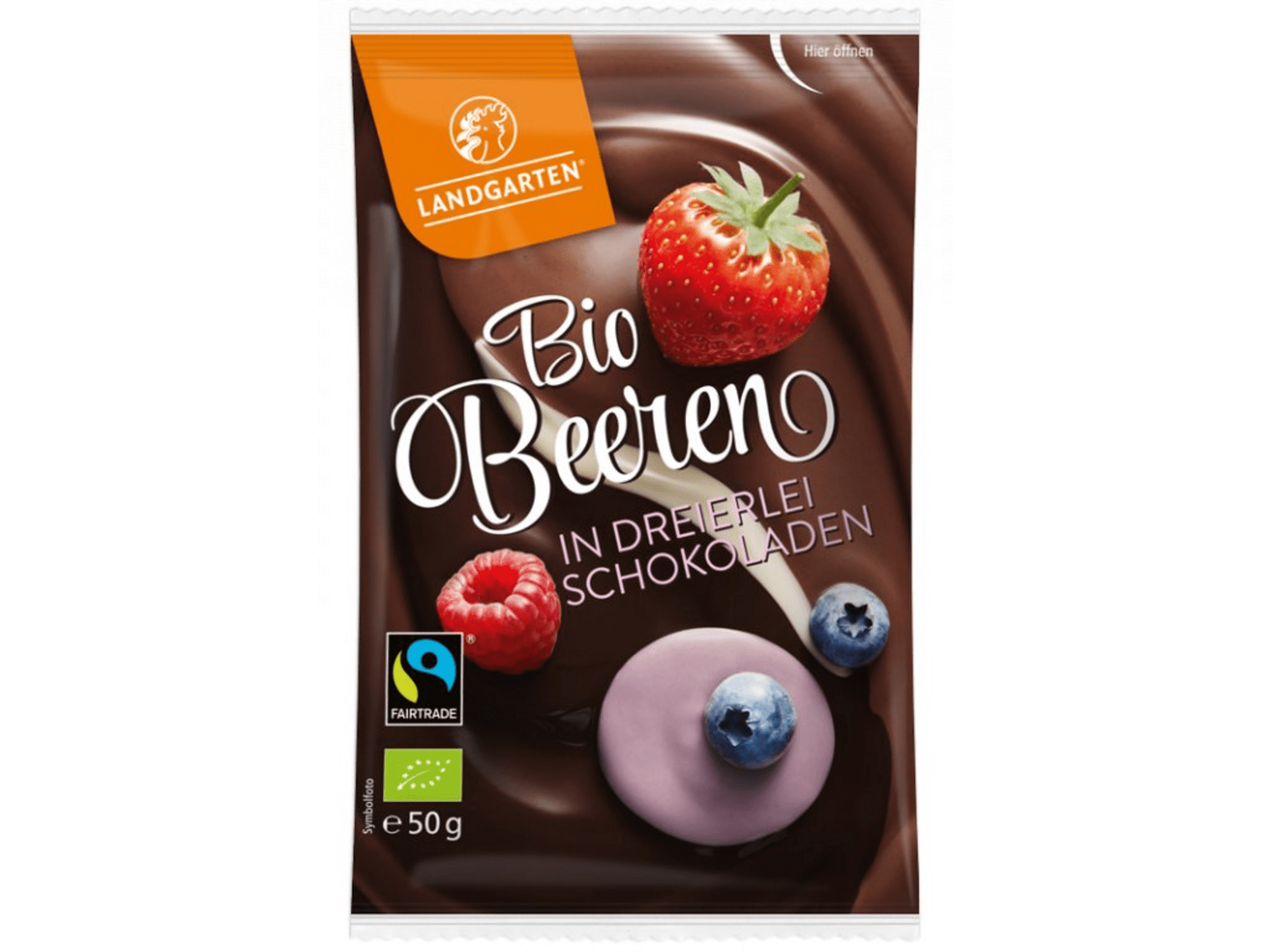 E-shop Landgarten Lesné ovocie v mixe čokolády BIO 50 g