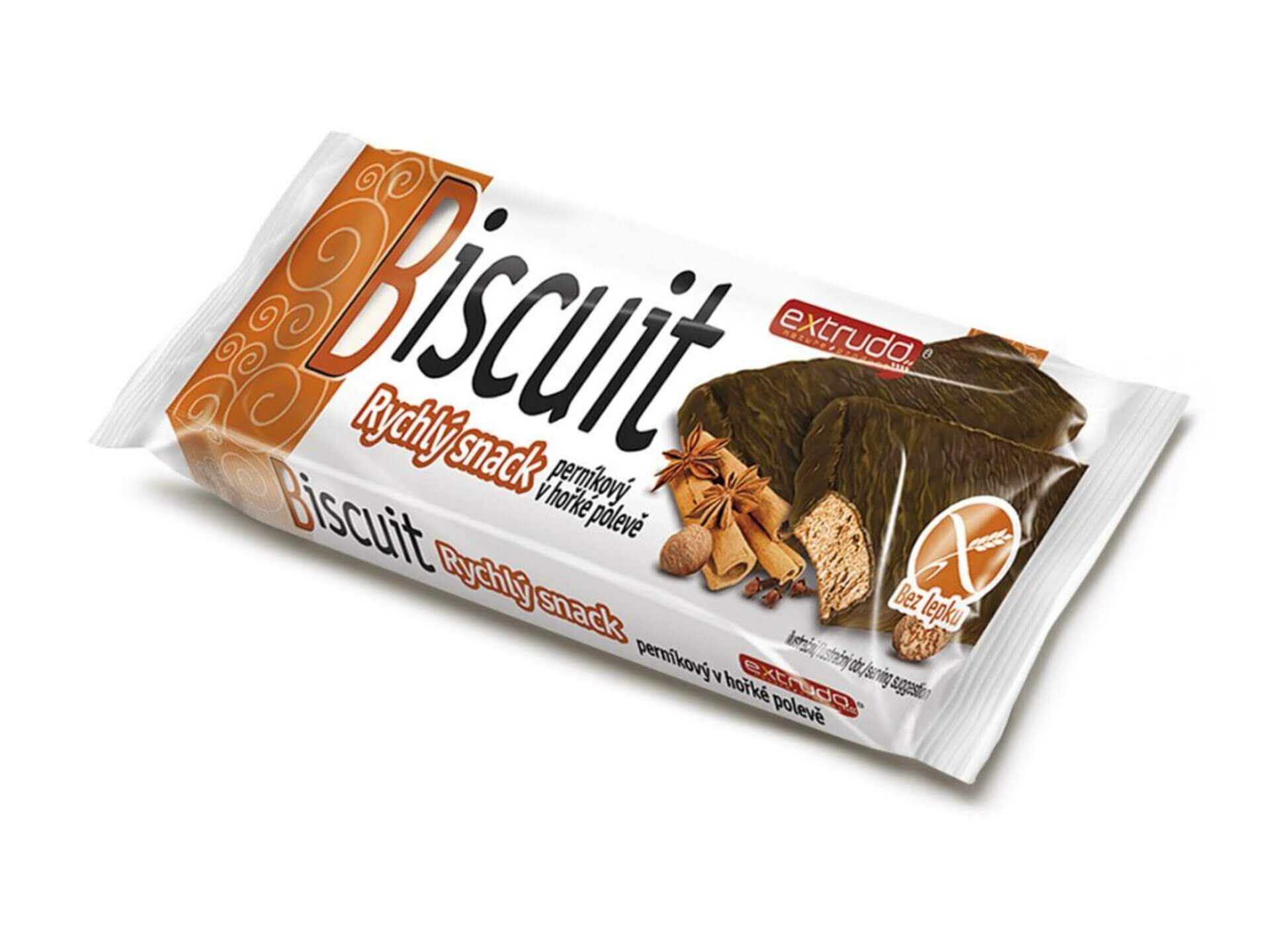 E-shop Extrudo Bisquit Rýchly snack perník v horkej poleve bez lepku 24 g