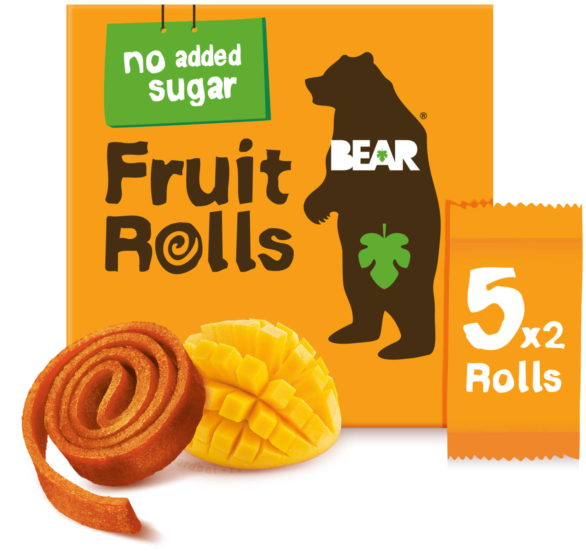 BEAR Fruit Rolls mango ovocné rolované plátky 5x20 g