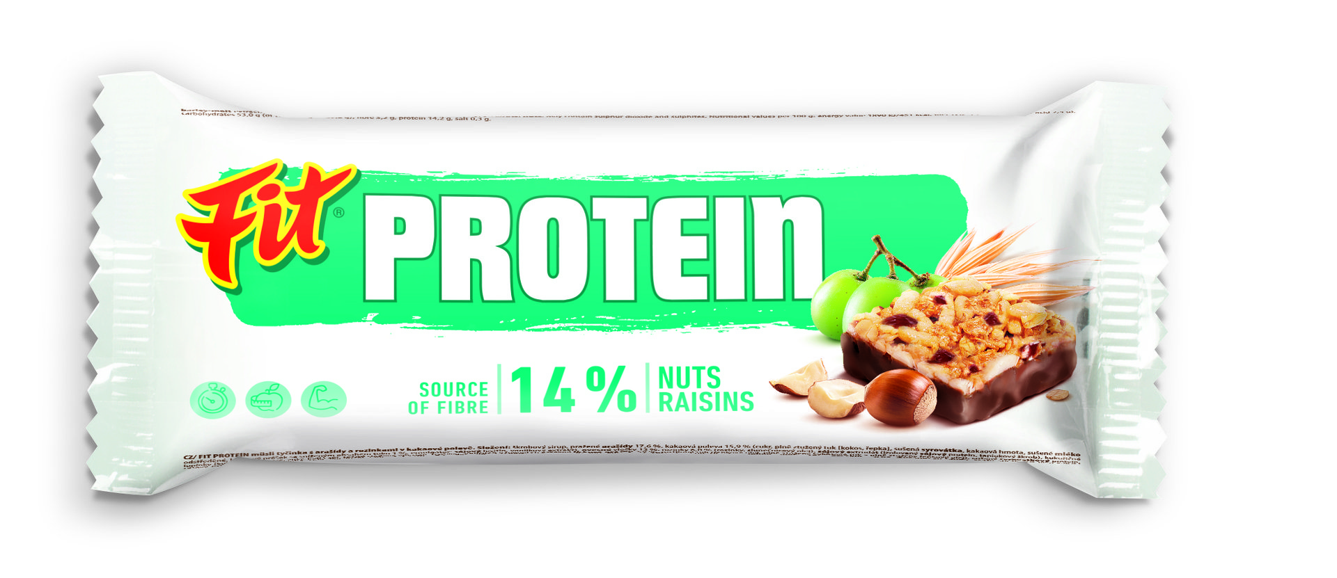 Fit Proteín oriešok a hrozienka kakao 35 g