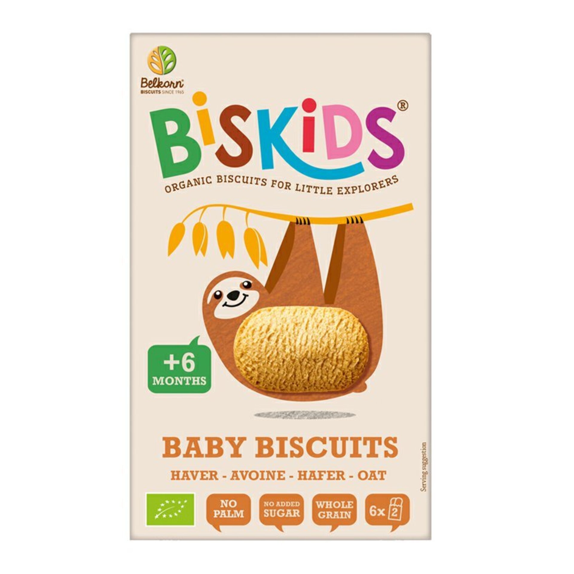 E-shop BISkids Detské celozrnné ovsené sušienky bez prid. cukru 6M+ BIO 120 g