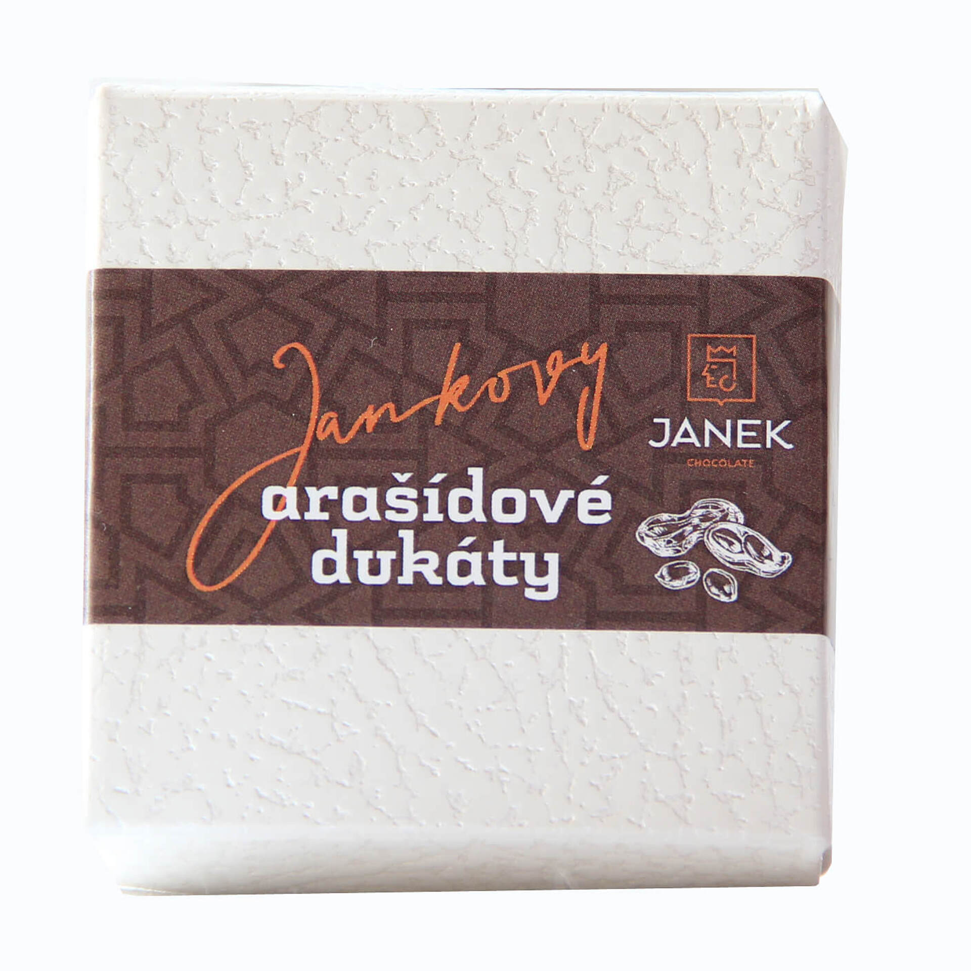 E-shop Čokoládovňa Janek Jankove arašidové dukáty v krabičke 60 g
