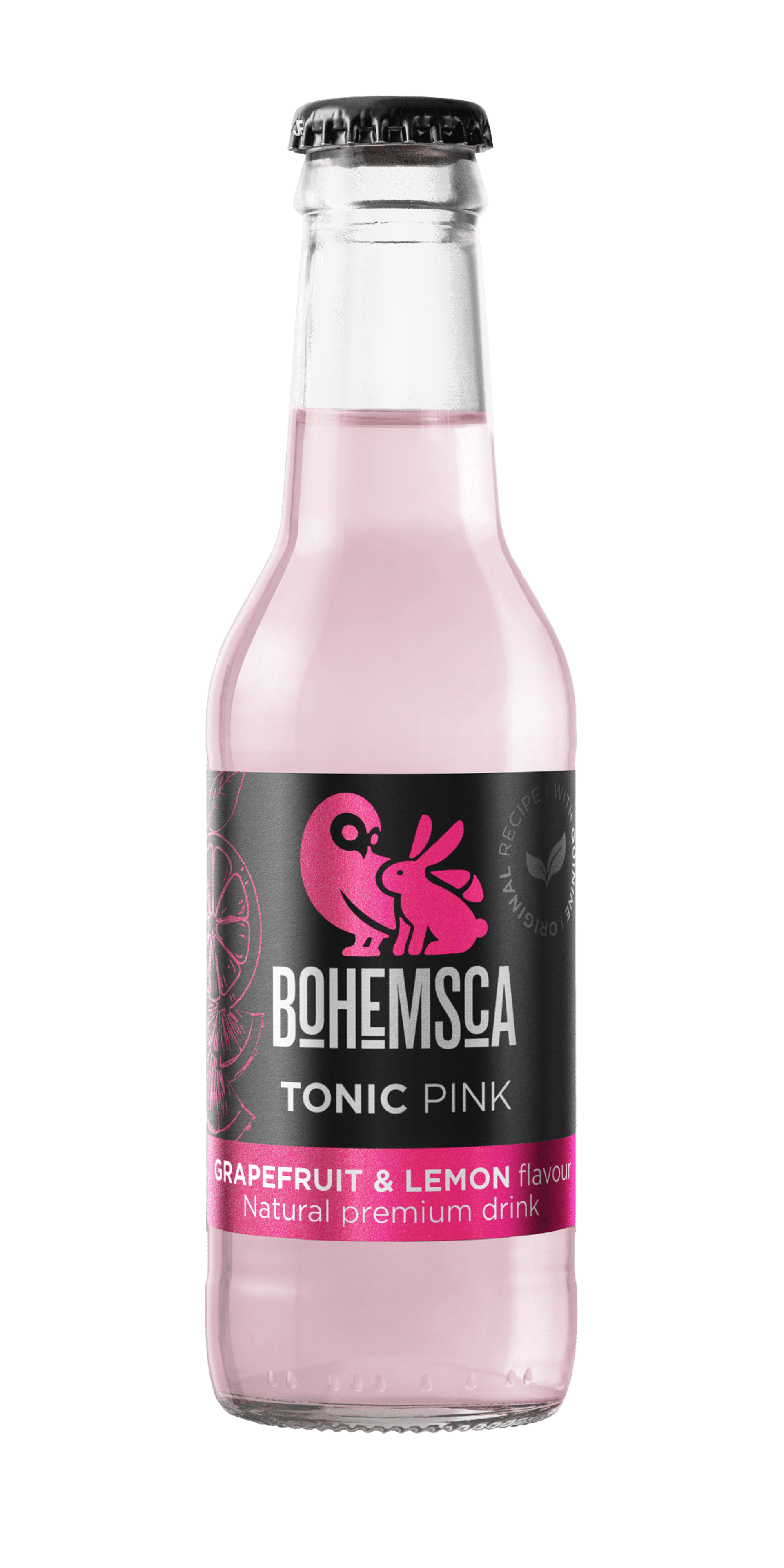 Bohemsca Tonic Pink grep a citrón sklo 200 ml