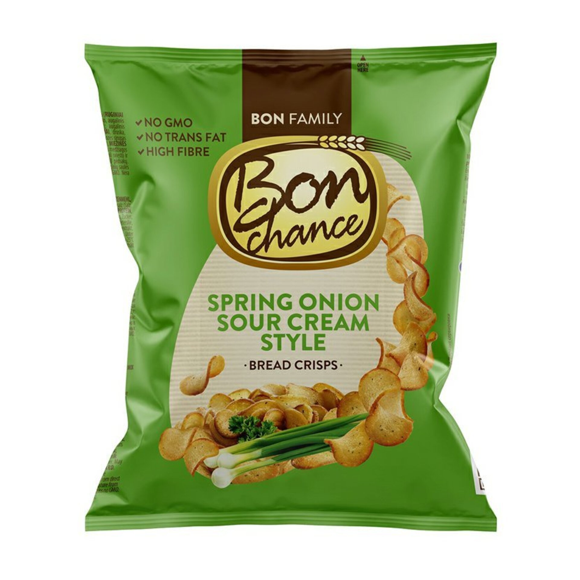 E-shop Bon Chance Chlebové chipsy s jarnou cibuľkou a kyslou smotanou 60 g