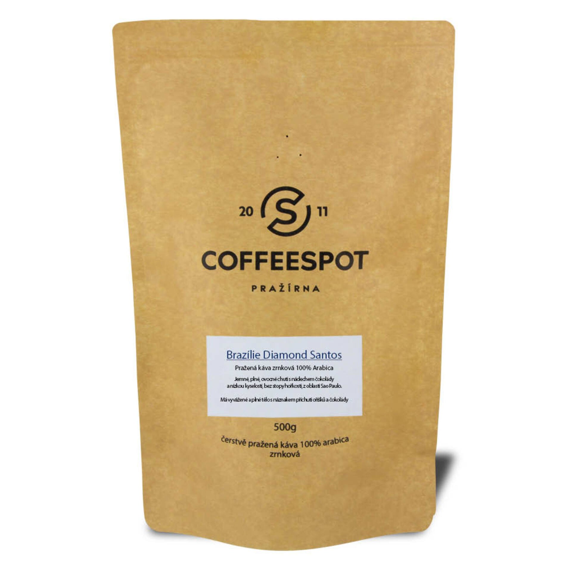 E-shop Coffeespot Brazília Diamond Santos 500 g