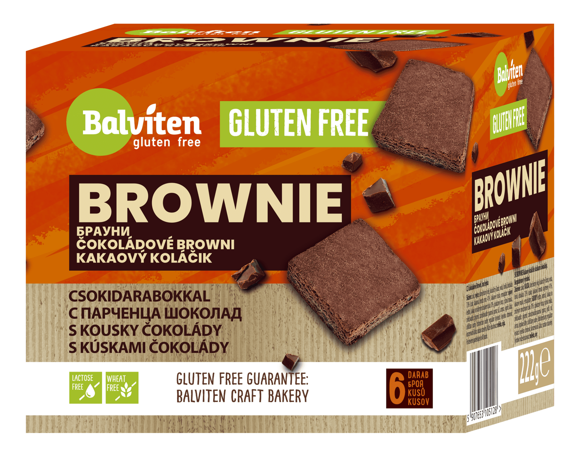 E-shop Balviten Brownie bez lepku krabička 222 g