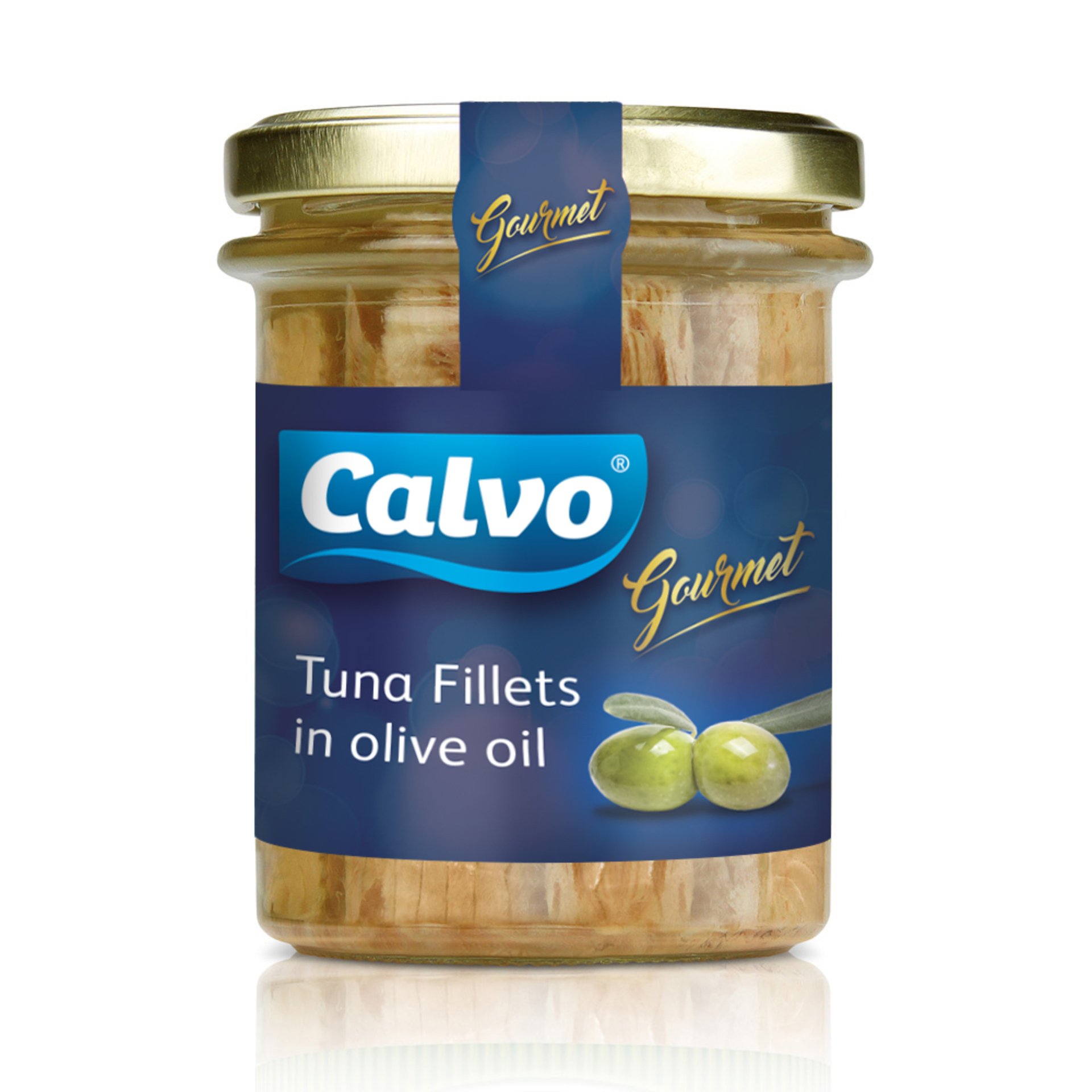 E-shop Calvo Filety z tuniaka v olivovom oleji 200 g sklo