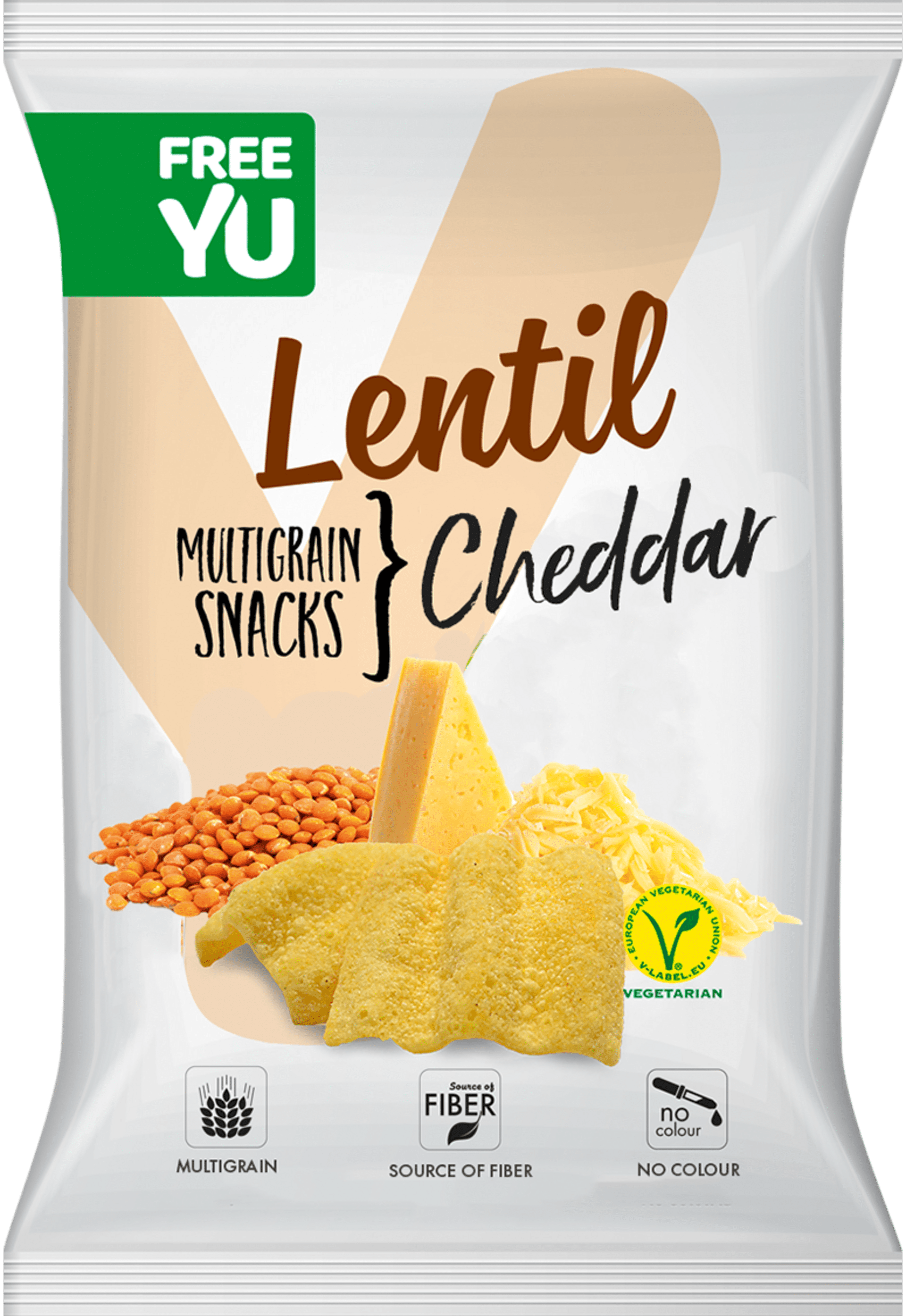E-shop FreeYu Lentil multigrain snack Cheddar 70 g