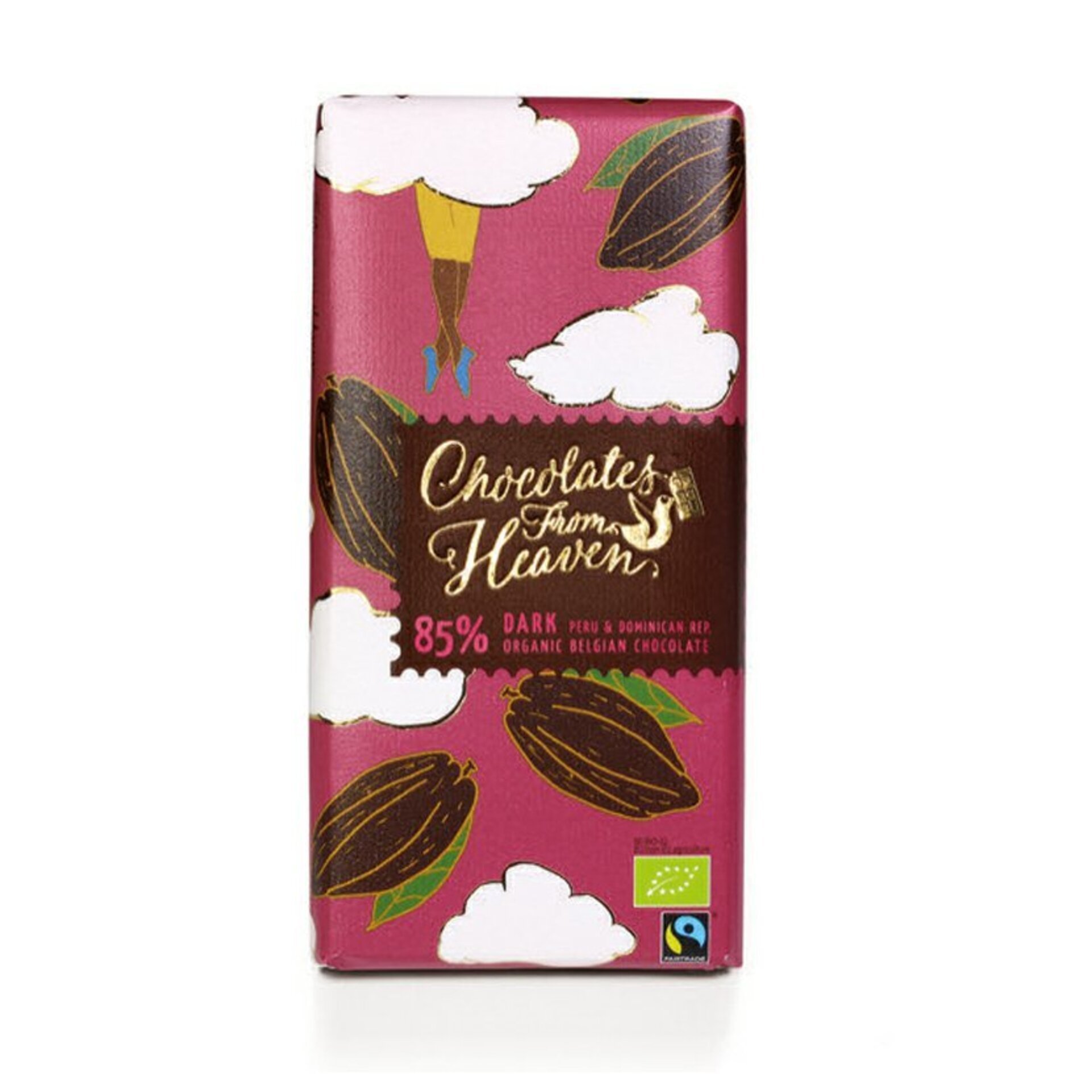 Chocolates From Heaven Horká čokoláda Peru a Dominikánska republika 85% BIO 100 g