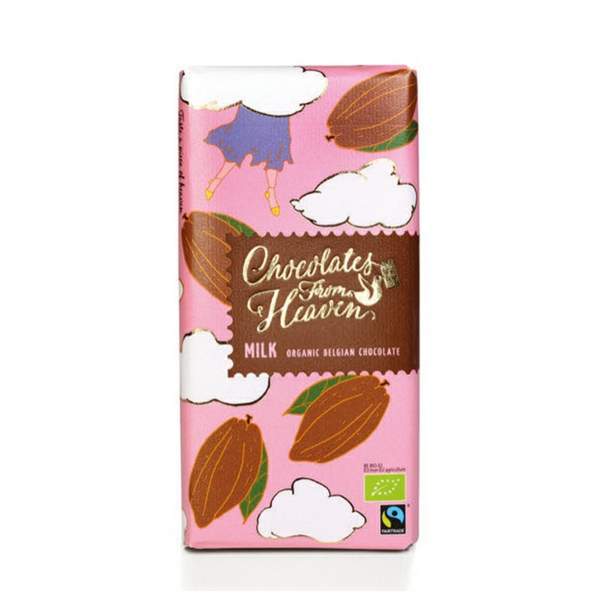 E-shop Chocolates From Heaven Mliečna čokoláda 37% BIO 100 g