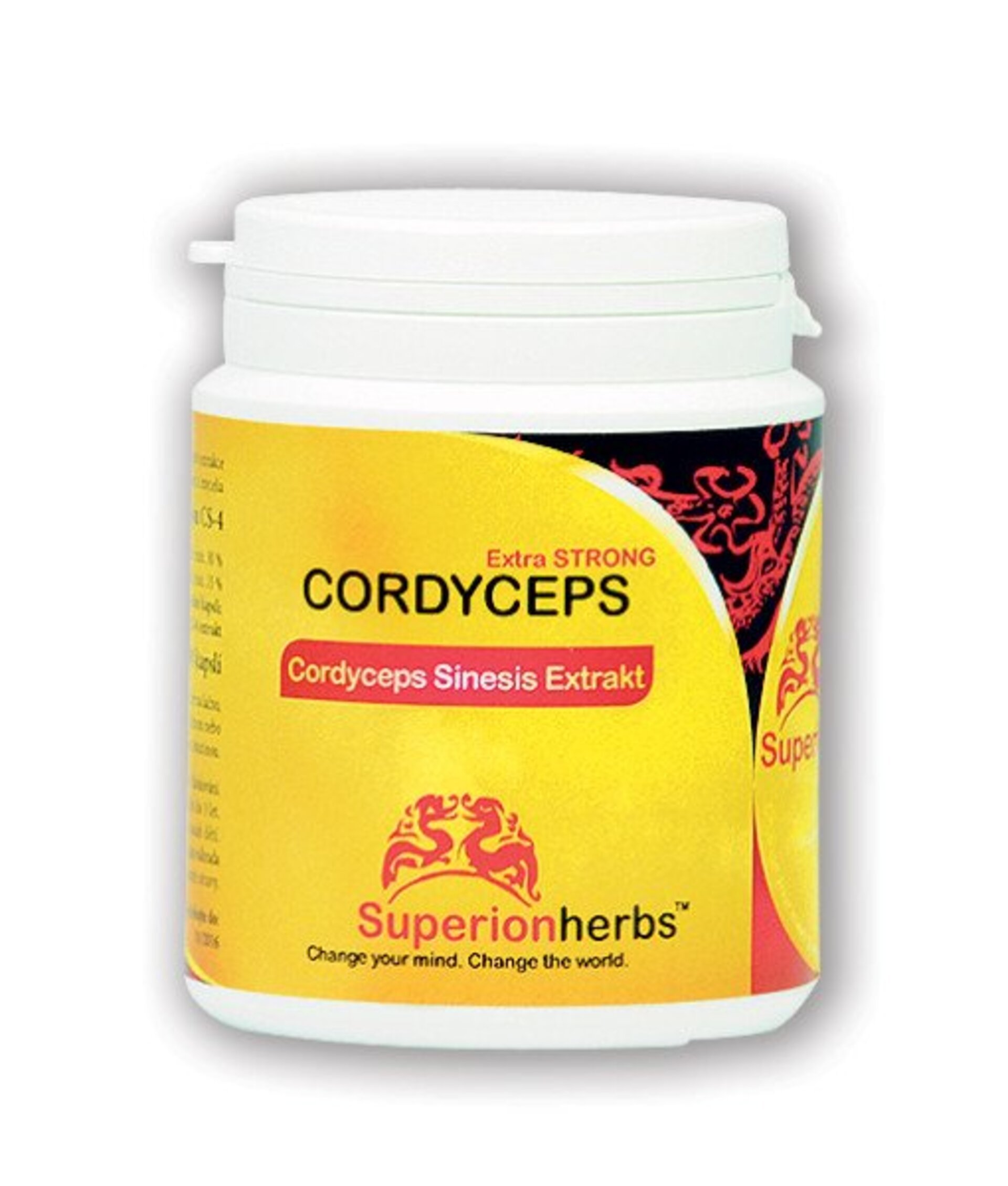 SUPERIONHERBS Cordyceps, Extrakt 40% polysacharidov, 15% manitolu 90 kapsúl
