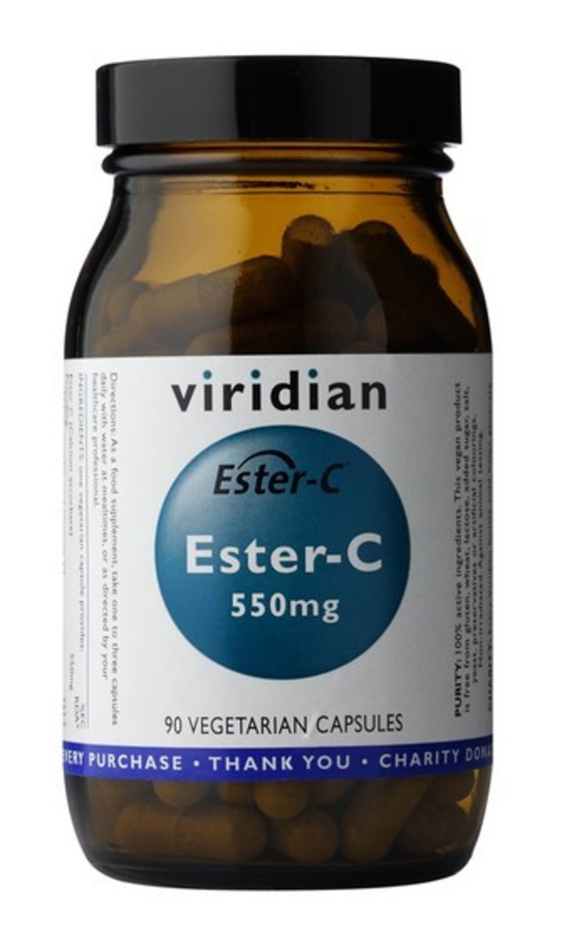 E-shop Viridian Ester-C 550mg 90 kapslí