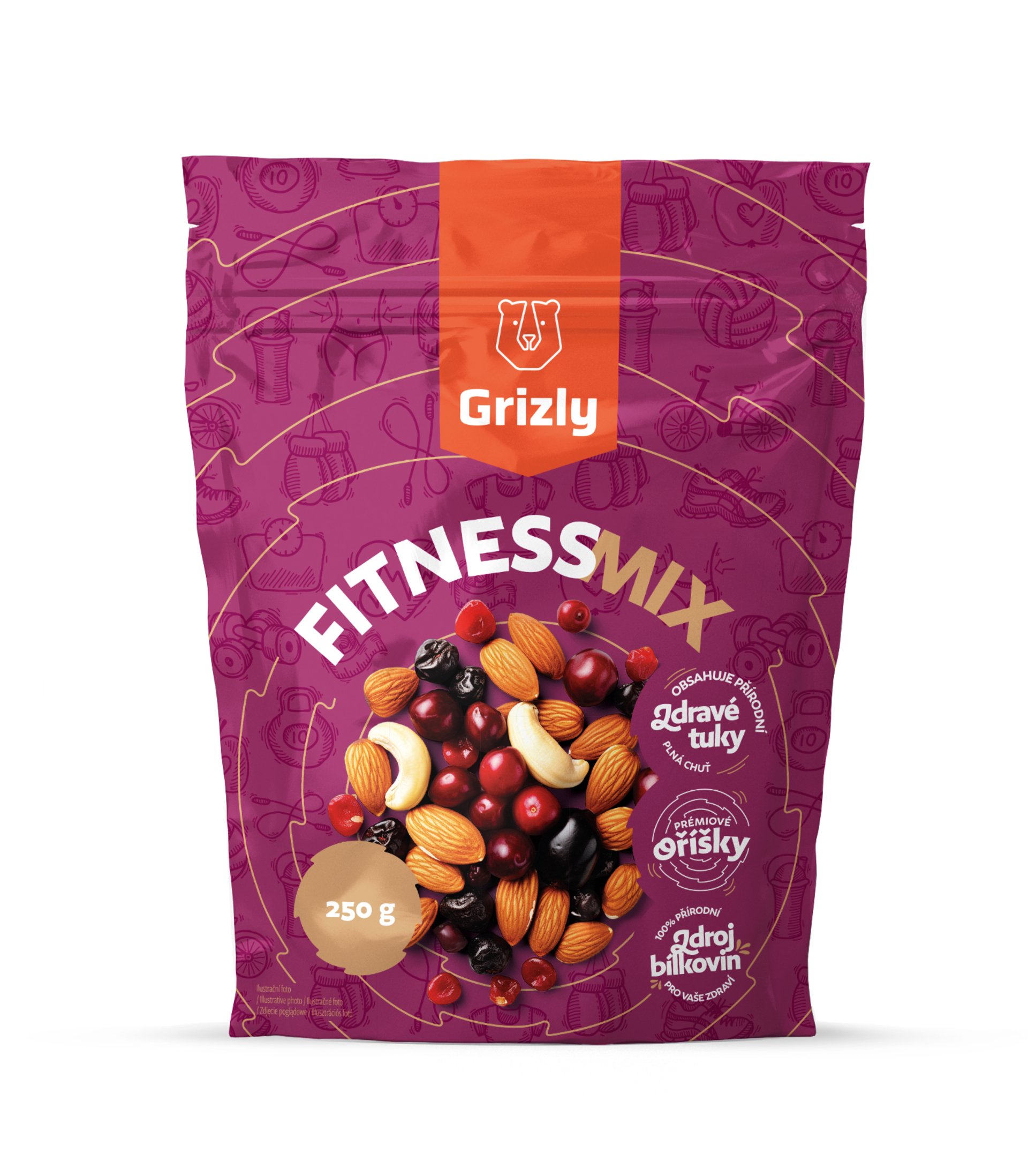 E-shop GRIZLY Fitness zmes 250 g