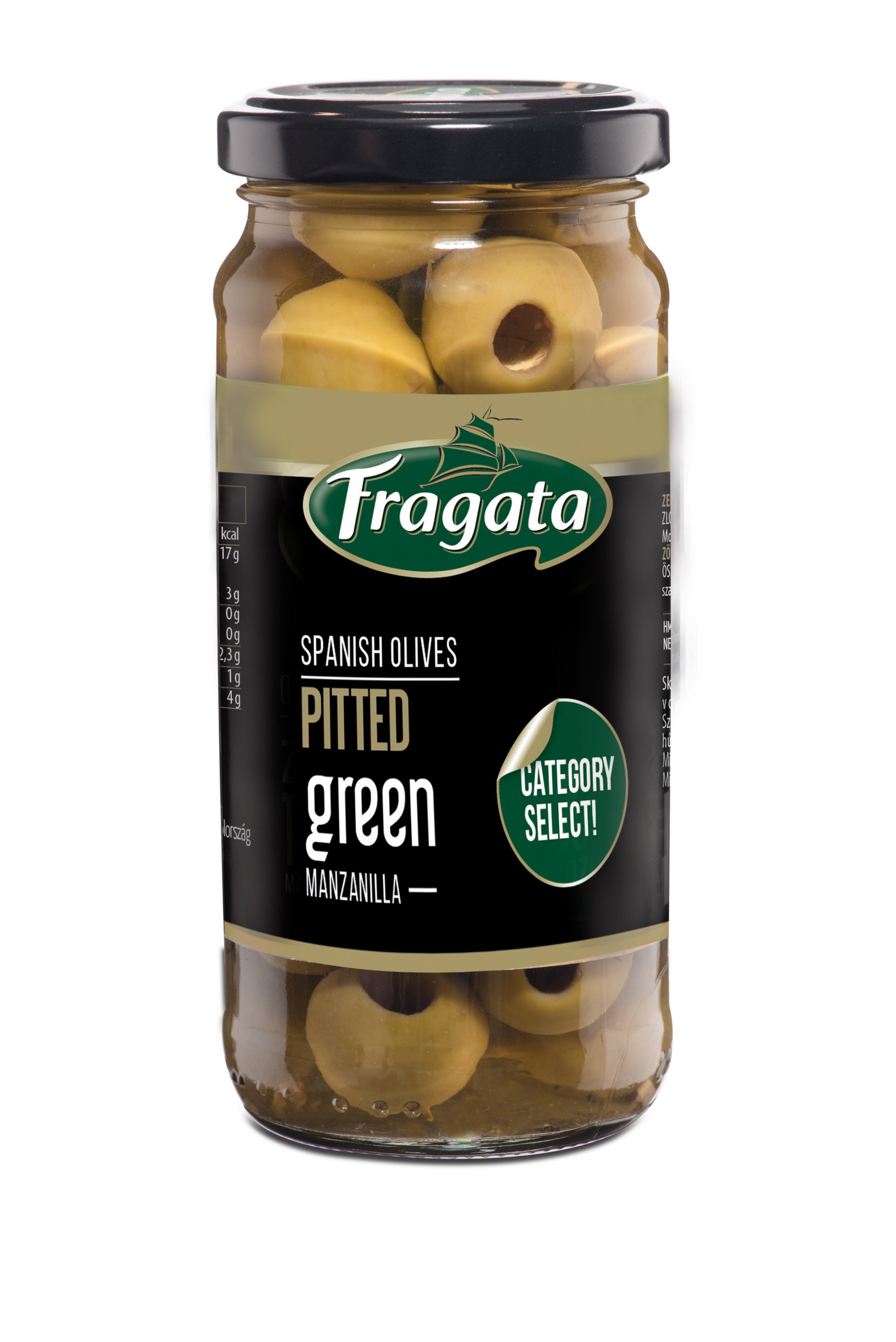 E-shop Fragata Zelené olivy Manzanilla bez kôstky 230 g