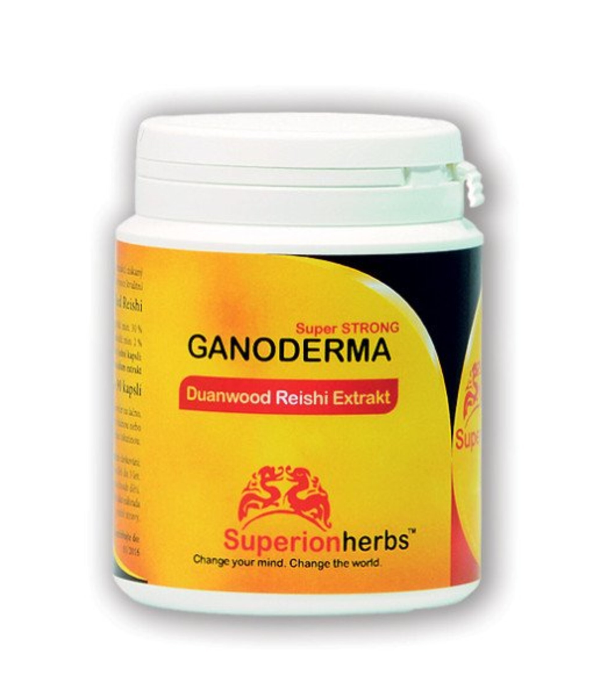 E-shop SUPERIONHERBS Ganoderma, Duanwood Red Reishi, Extrakt 40% polysacharidov 90 kapsúl