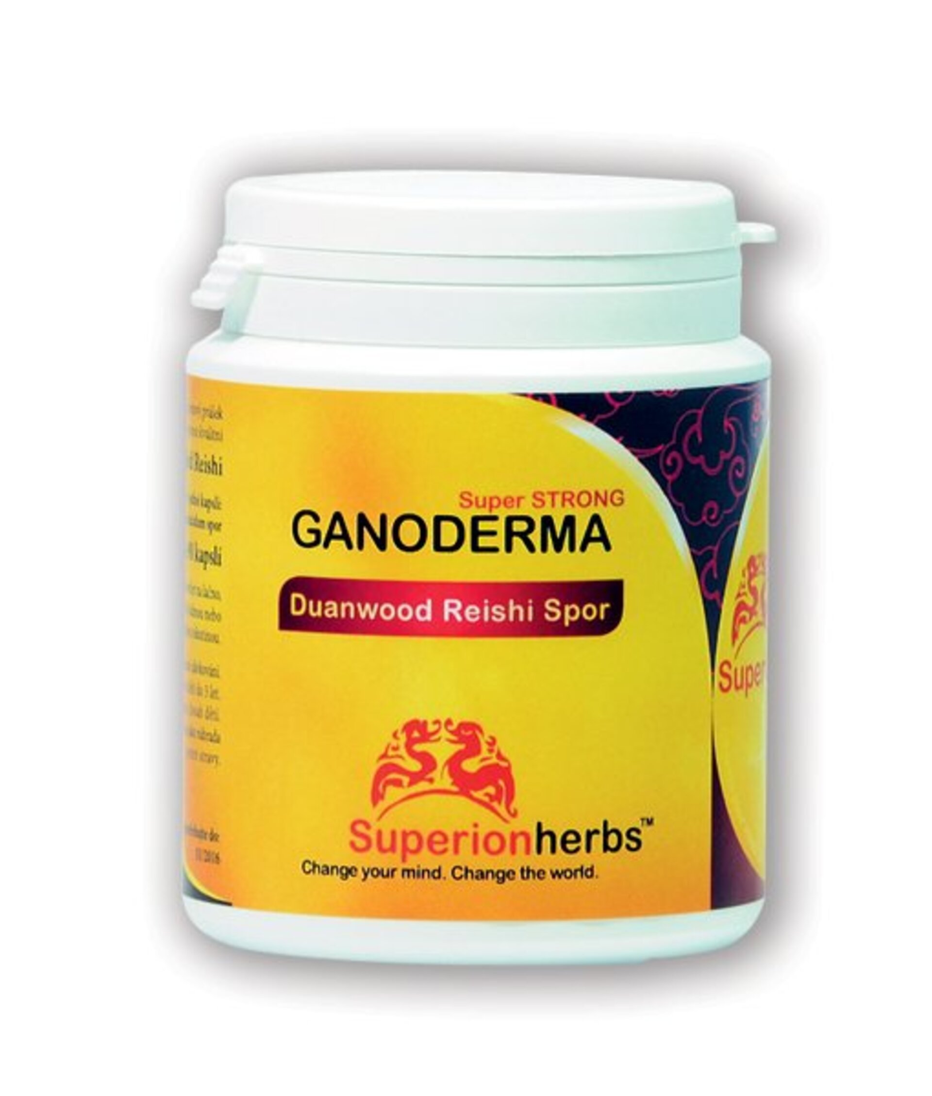 E-shop SUPERIONHERBS Ganoderma, Duanwood Red Reishi, 100% spórový prášok 90 kapsúl