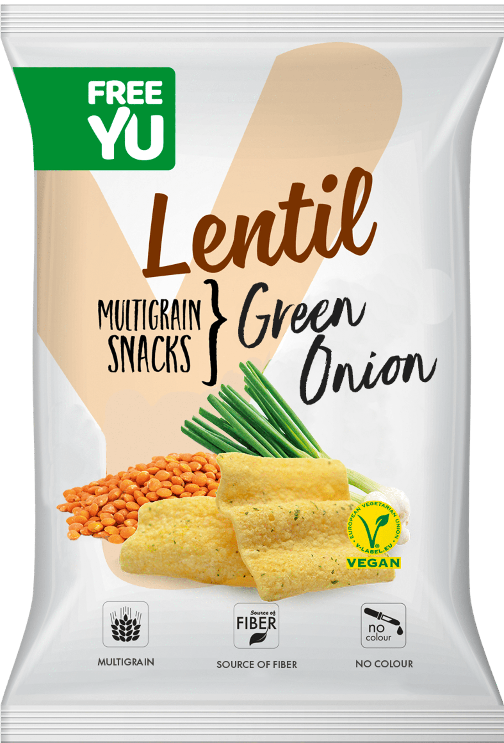 E-shop FreeYu Lentil multigrain snack Green Onion 70 g