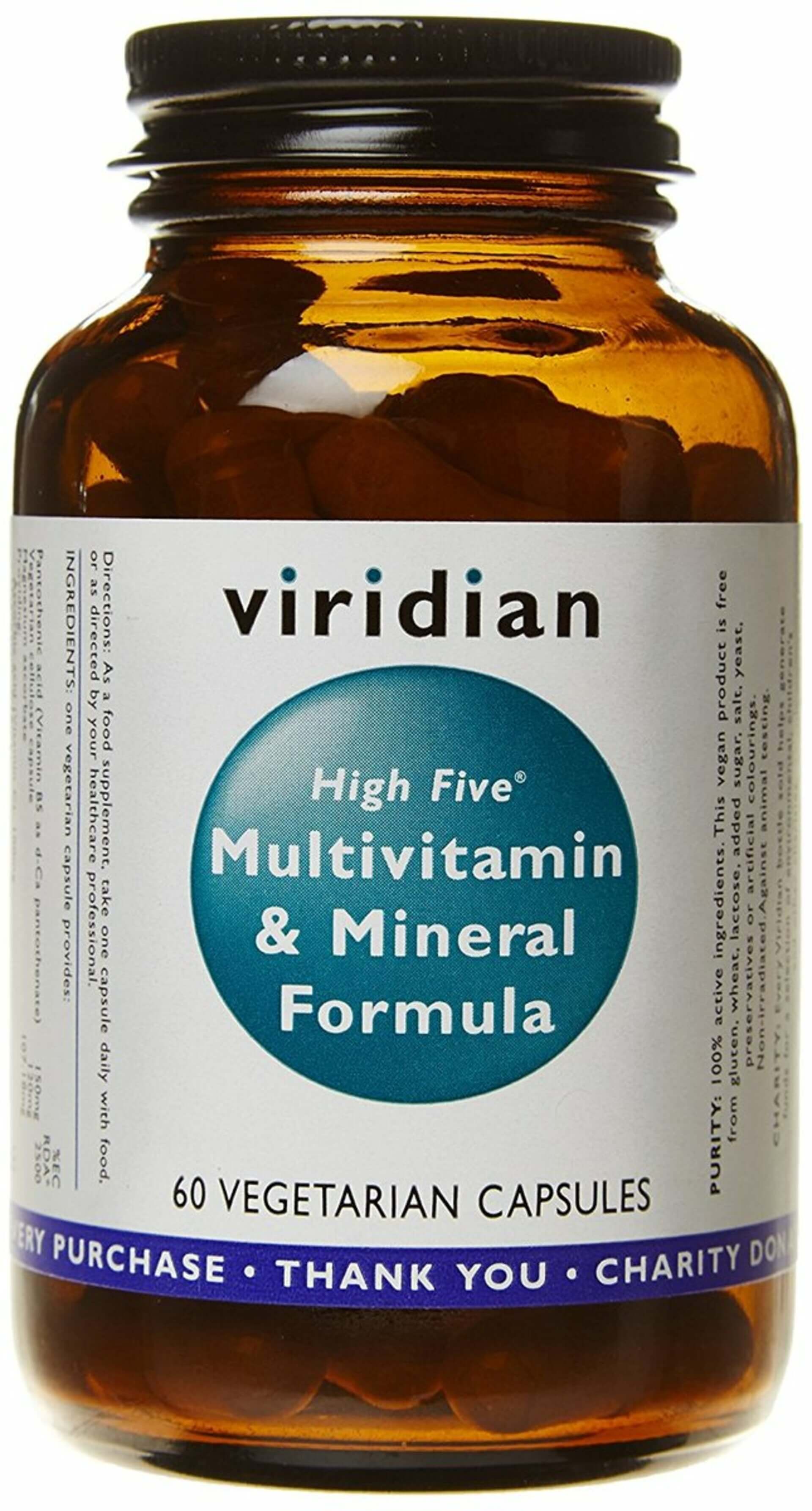 E-shop Viridian High Five Multivitamín &amp; Mineral Formula 60 kapslí