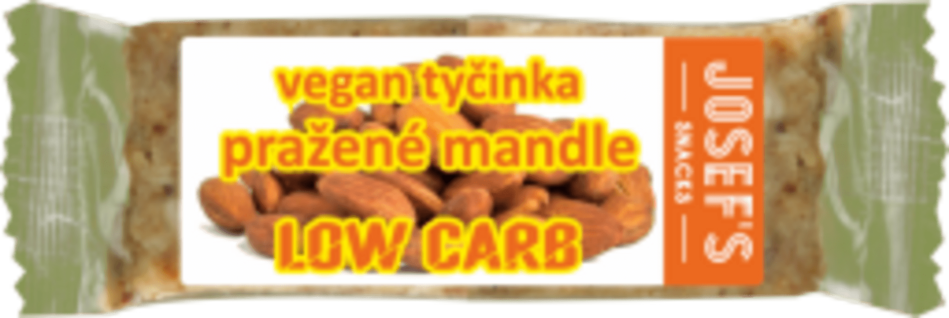 E-shop Josef´s snacks Tyčinka low carb slané mandle 33 g