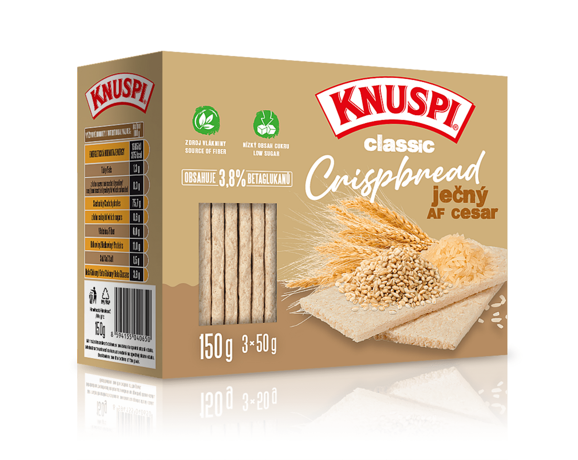 E-shop Knuspi Crispbread 150 g - jačmenný