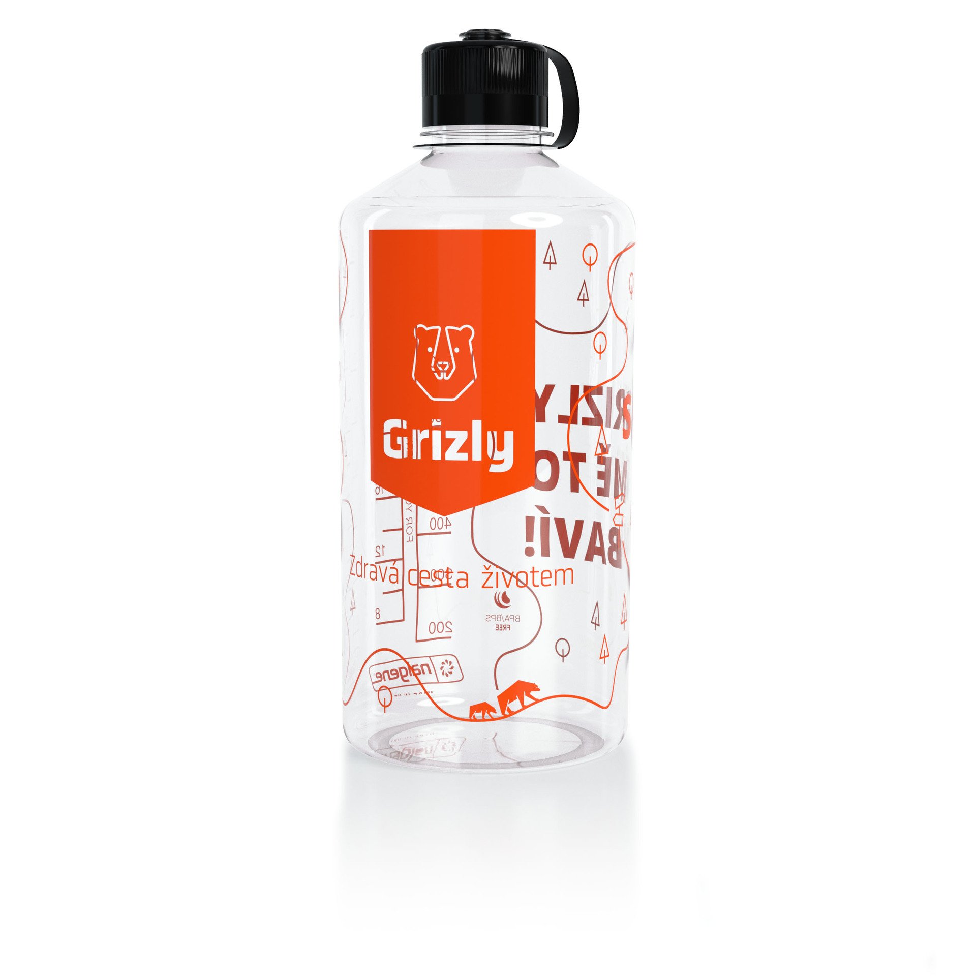 E-shop GRIZLY Fľaša Nalgene priehľadná 1000 ml