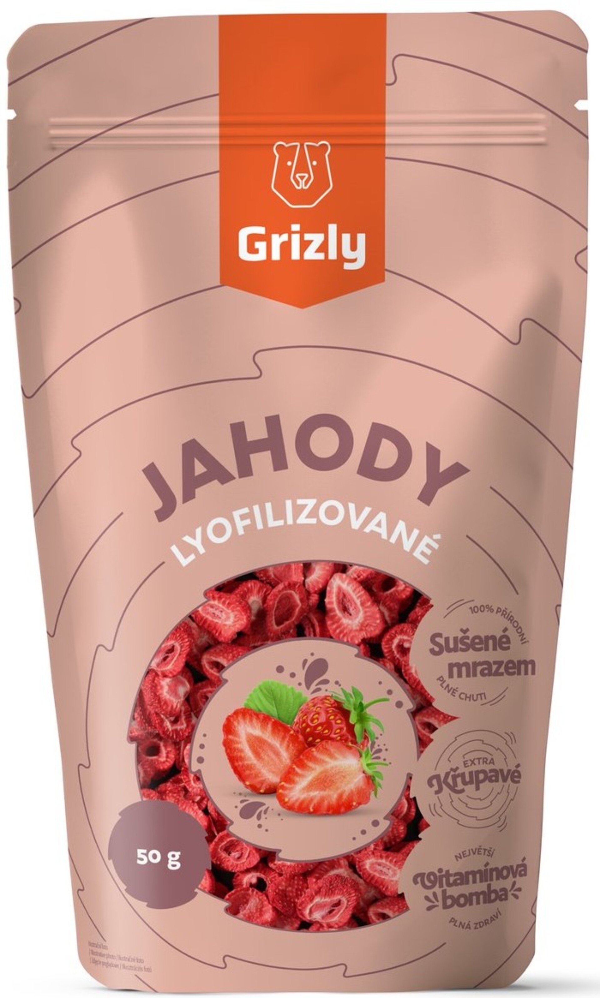 E-shop GRIZLY Jahody lyofilizované 50 g