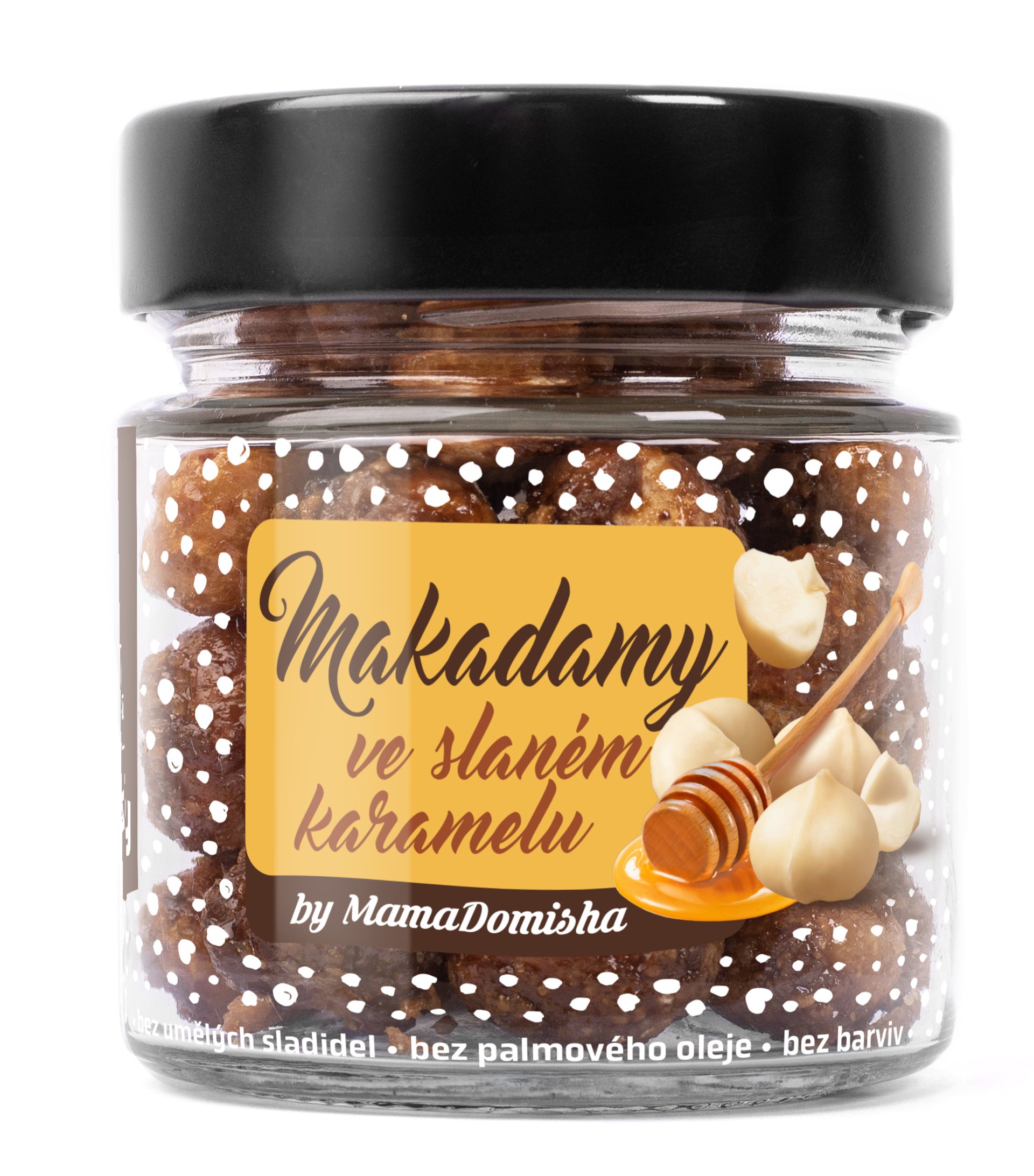 E-shop GRIZLY Makadamy v slanom karameli s medom by @mamadomisha 125 g
