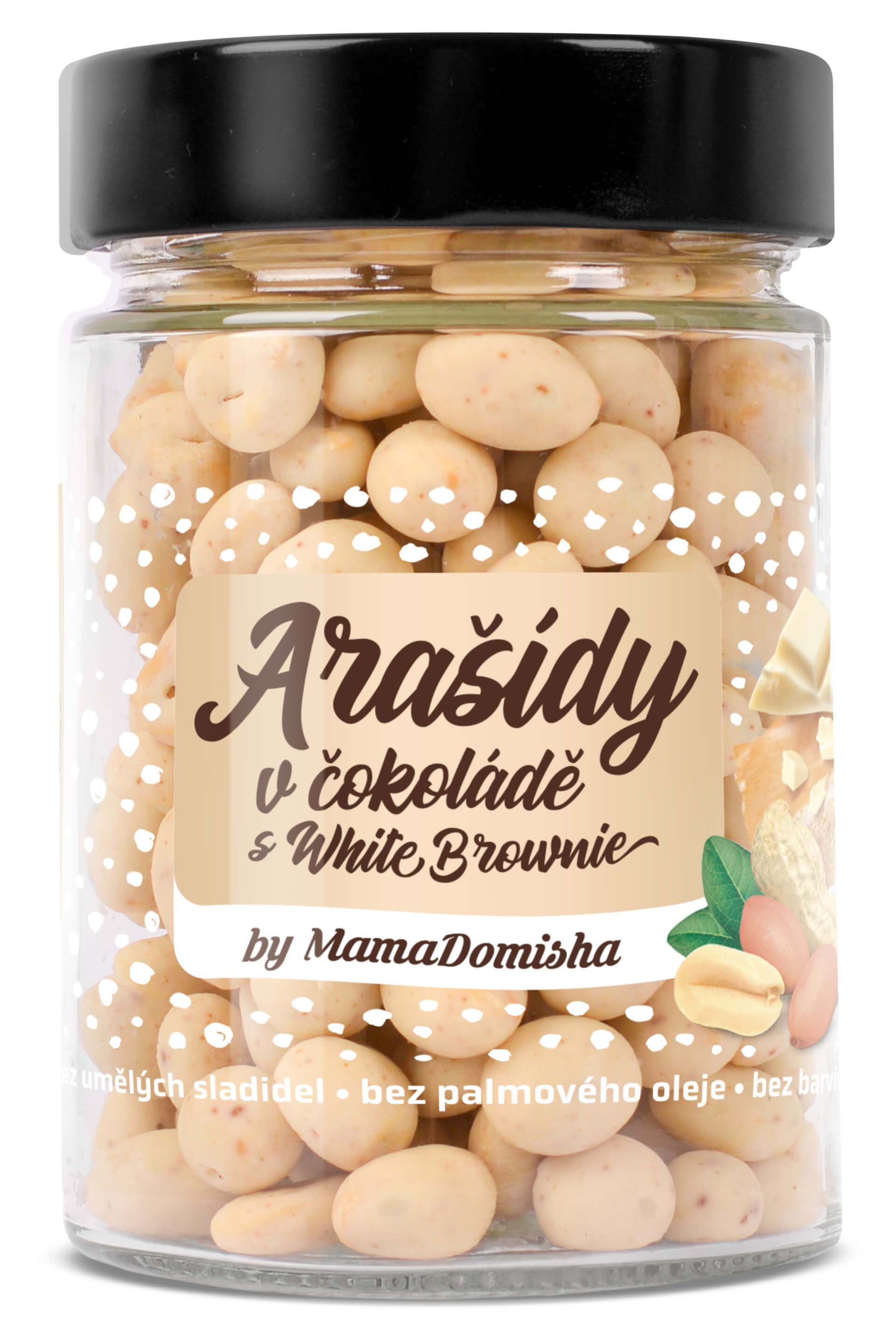 E-shop GRIZLY Arašidy vo White Brownie by @mamadomisha 200 g