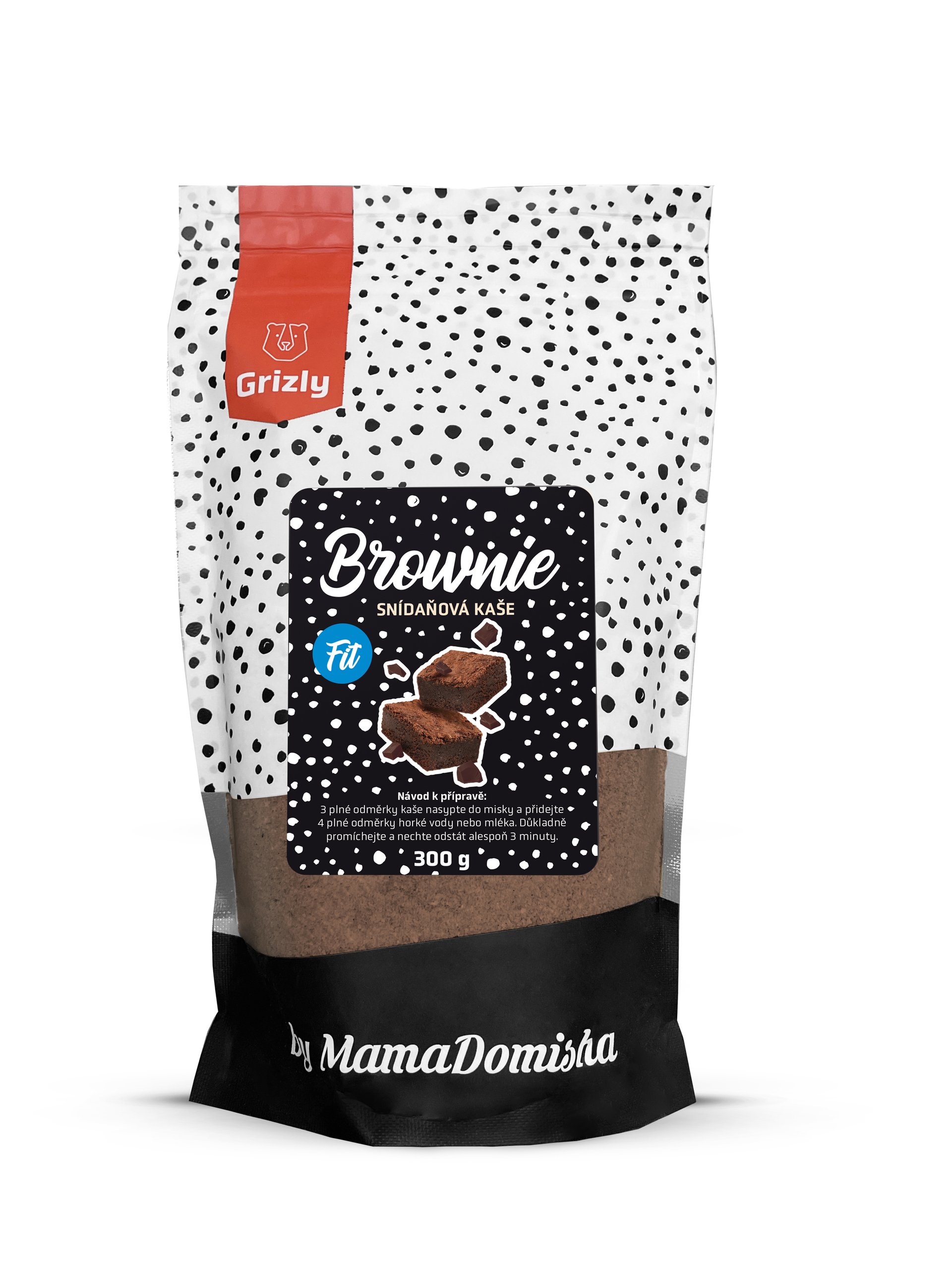 E-shop GRIZLY Kaša Brownie FIT by @mamadomisha 300 g