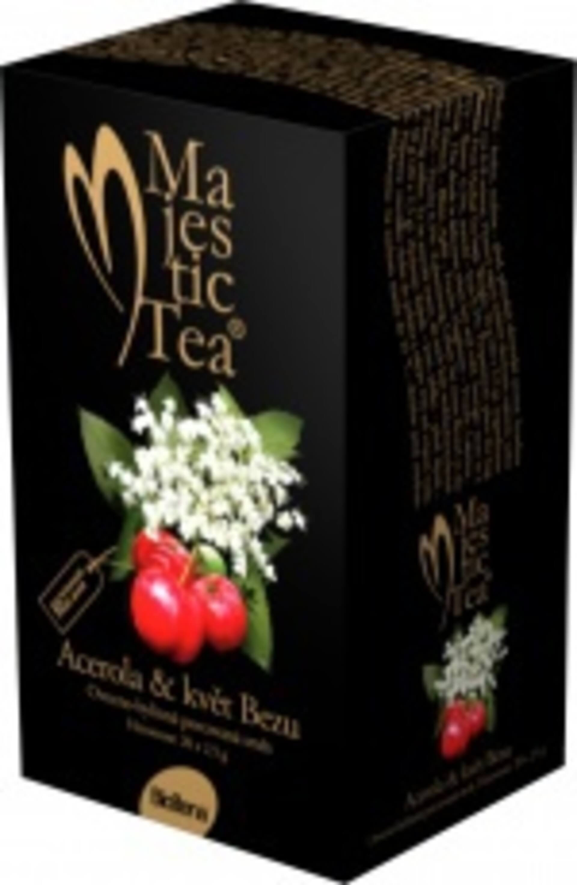 Ovocnak  - Biogena Majestic Tea Acerola & kvet Bazy ovocno-bylinná zmes 20x2,5 g (50 g)