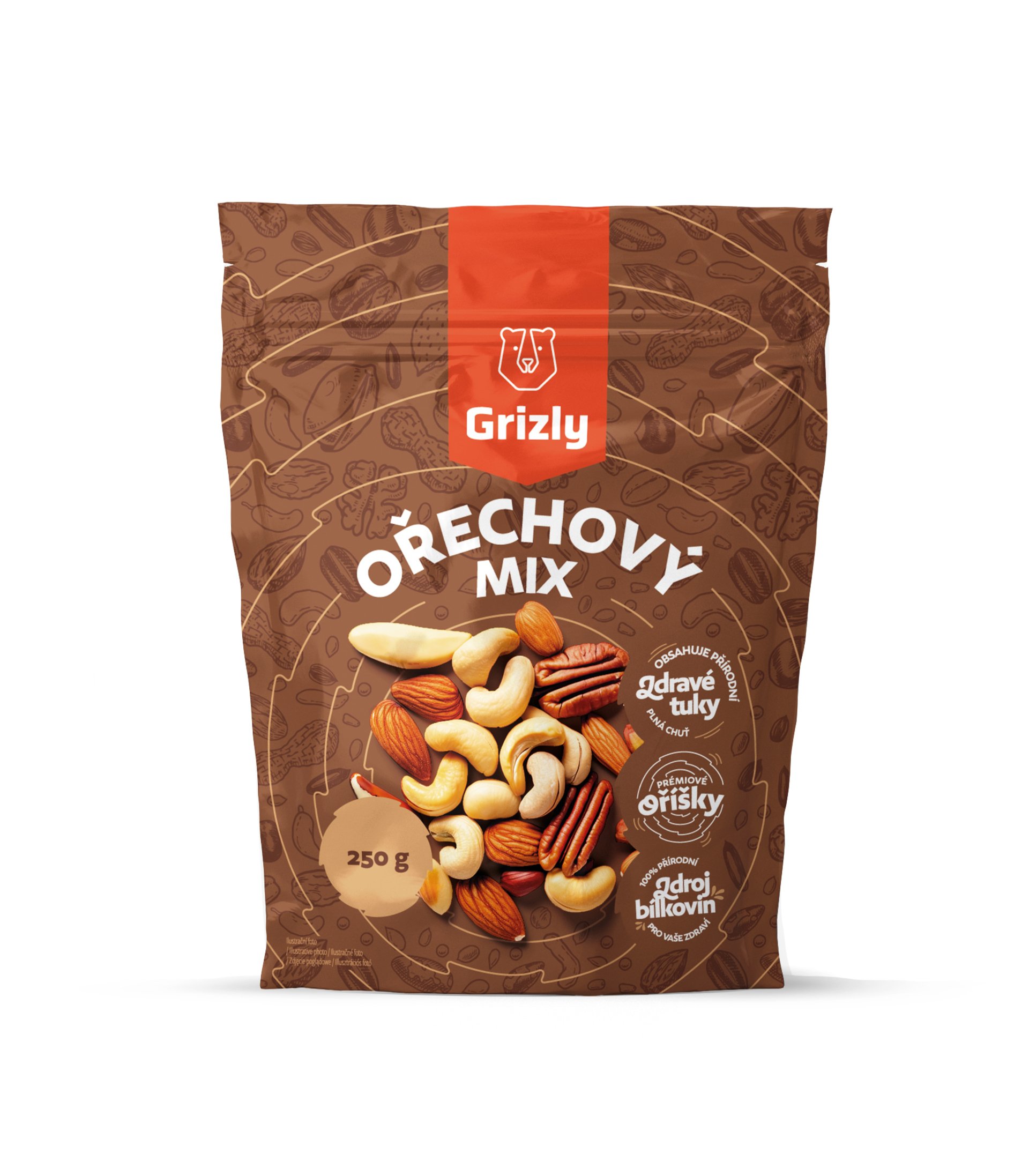 GRIZLY Orechový mix 250 g