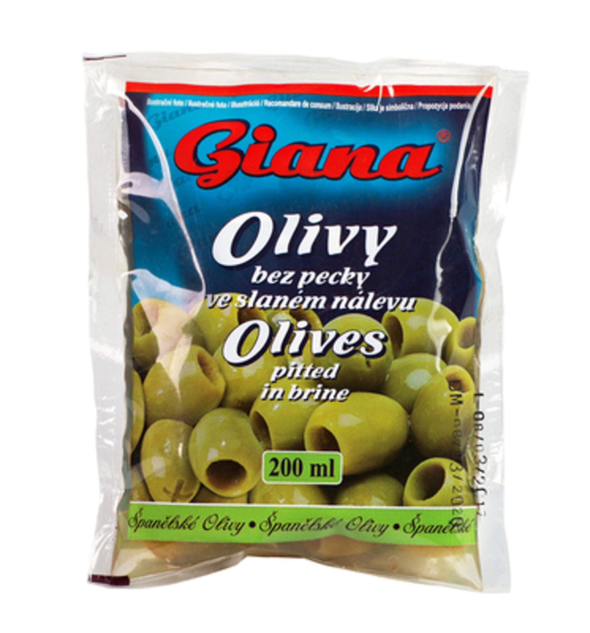 E-shop Giana Olivy zelené bez kôstky 195 g