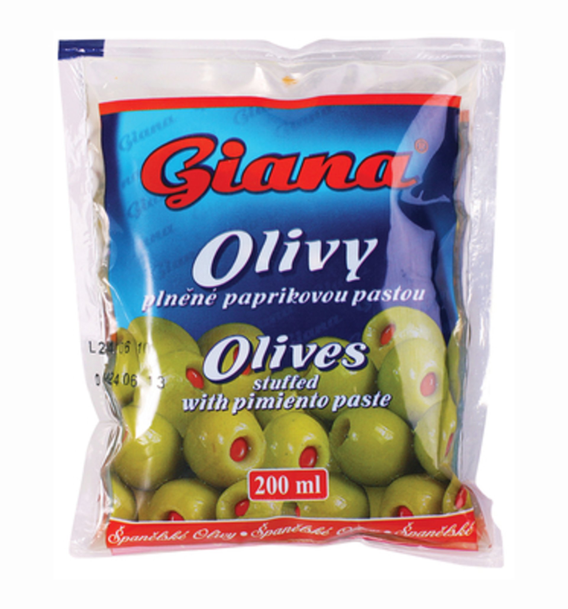 E-shop Giana Olivy zelené plnené papričkou 195 g