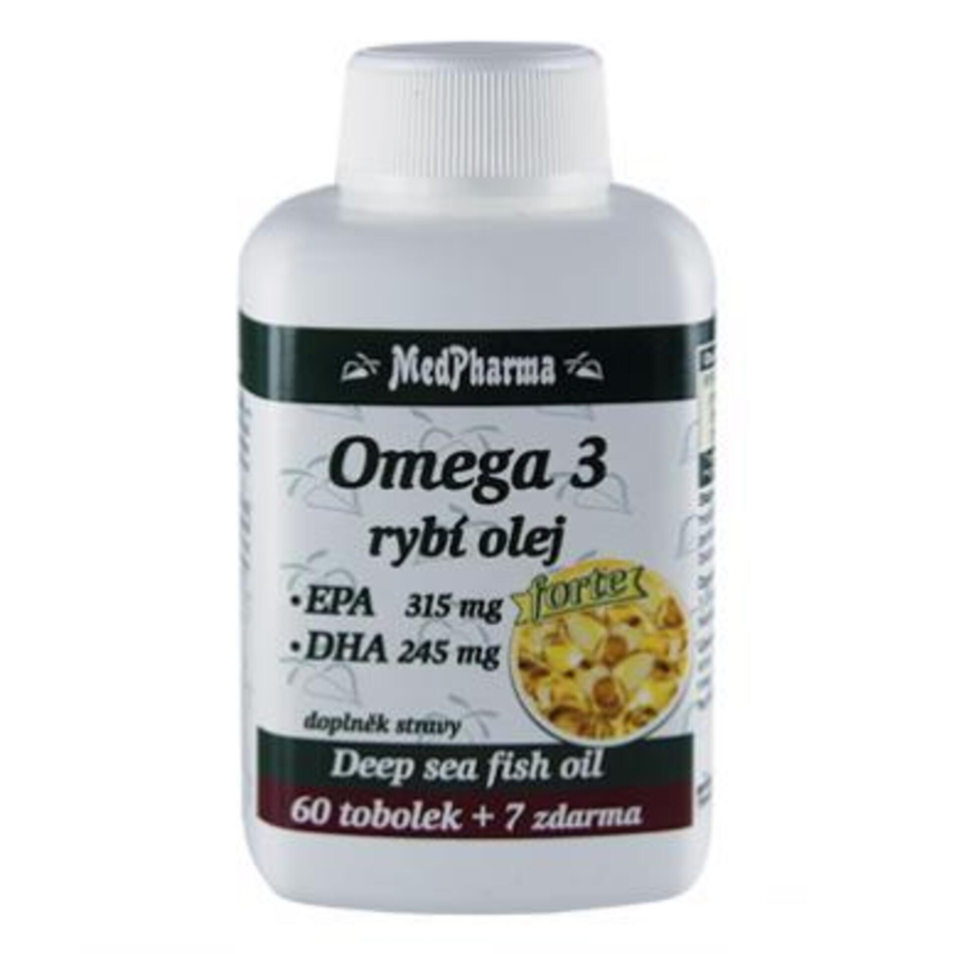 E-shop MedPharma Omega 3 - rybí olej Forte 67 tablet