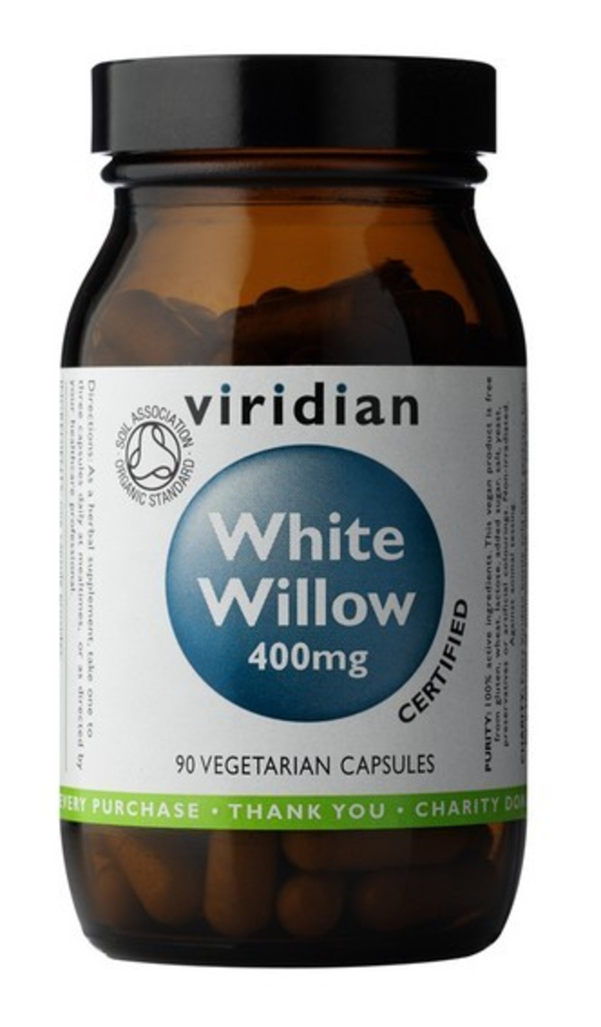 Viridian Organic White Willow Bark 90 kapsúl