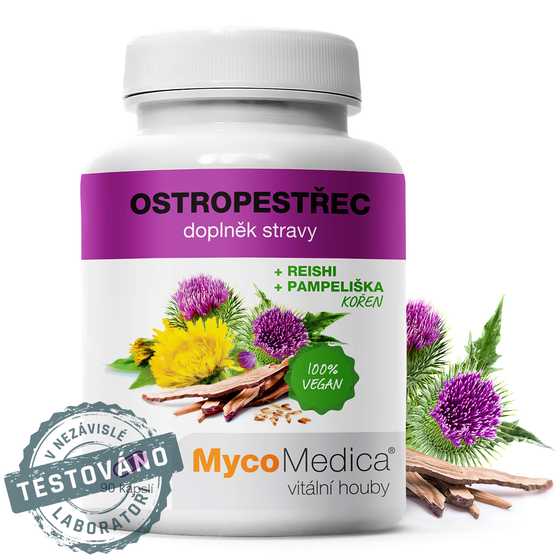 E-shop MycoMedica Ostropestrec 90 rastlinných tabliet
