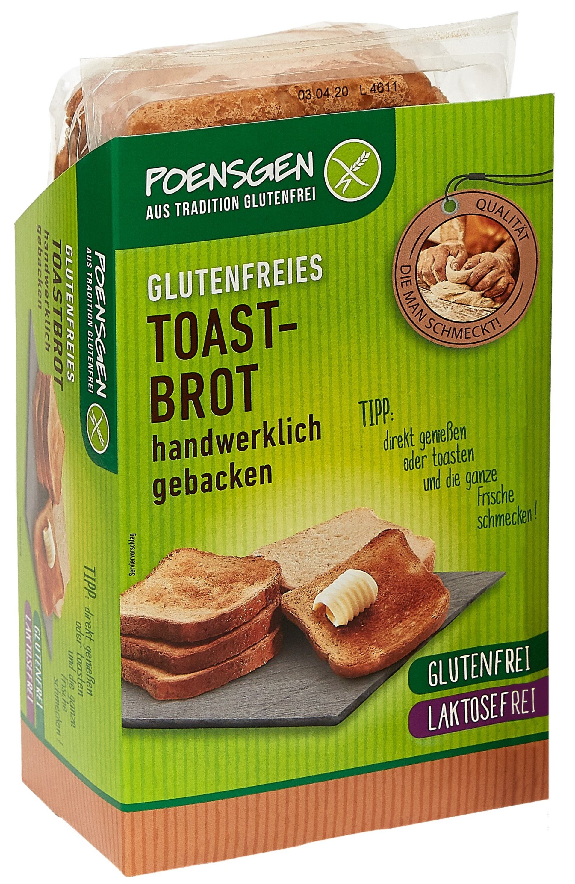 E-shop Poensgen Toastový chlieb bez lepku a bez laktózy 400 g