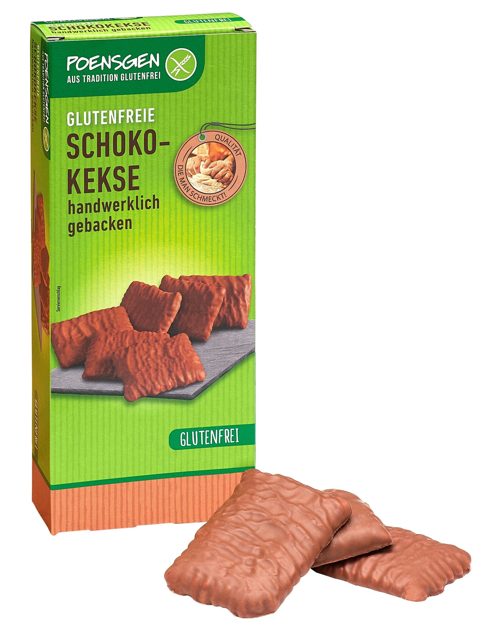 E-shop Poensgen Maslové sušienky v mliečnej čokoláde bez lepku 150 g