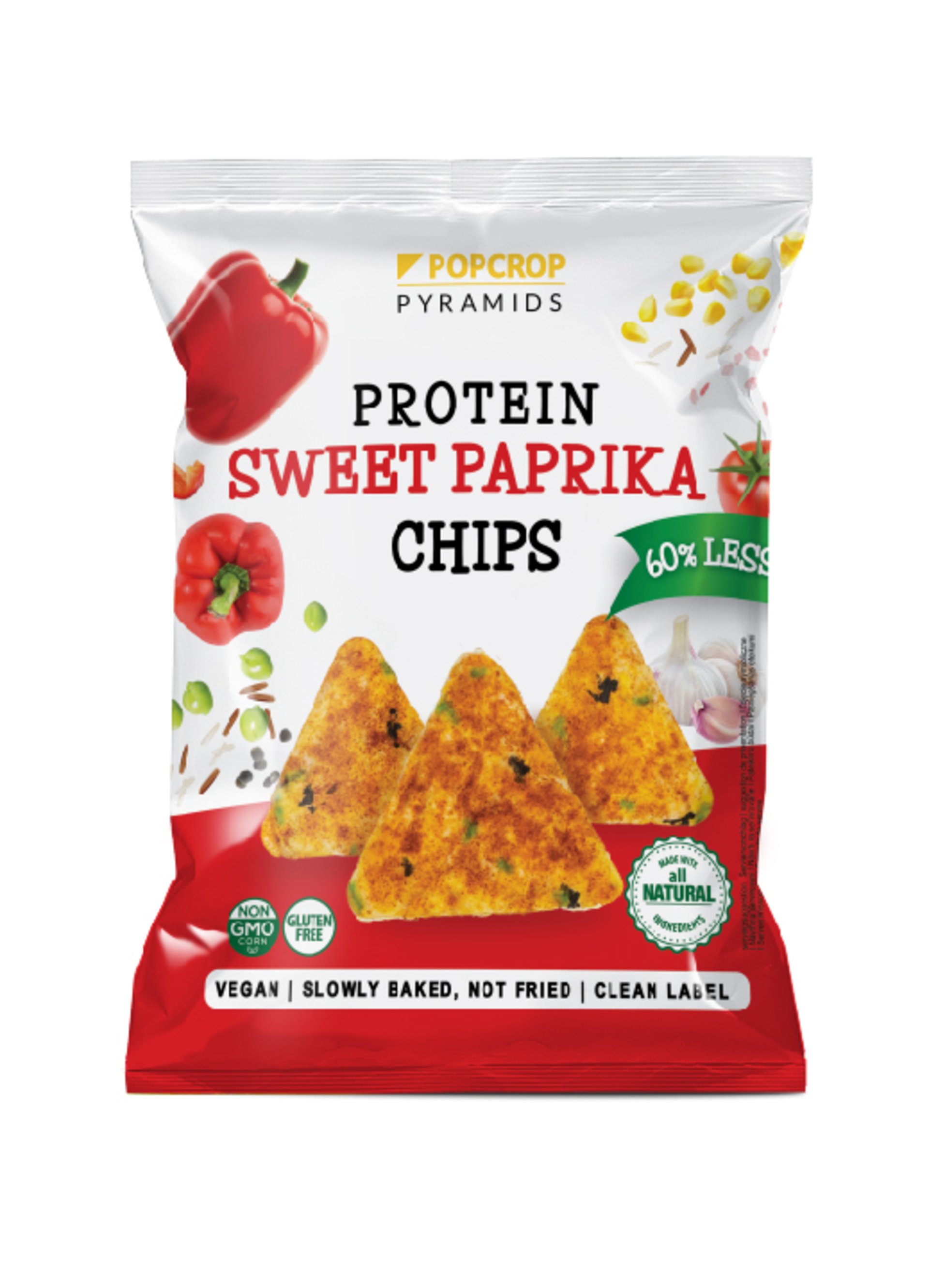 E-shop Popcrop Proteínové chipsy s príchuťou sladkej papriky 60 g