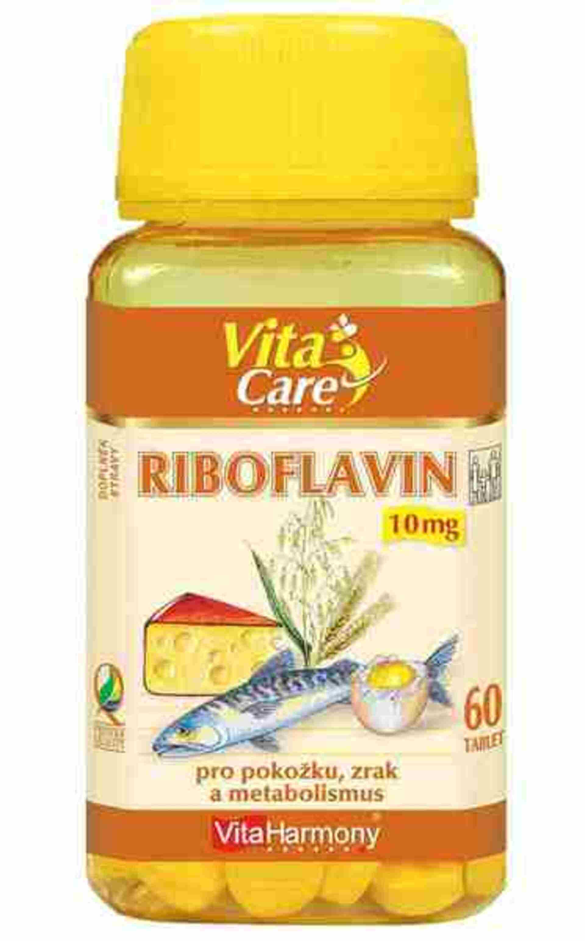 E-shop VitaHarmony Riboflavín 10 mg 60 tabliet
