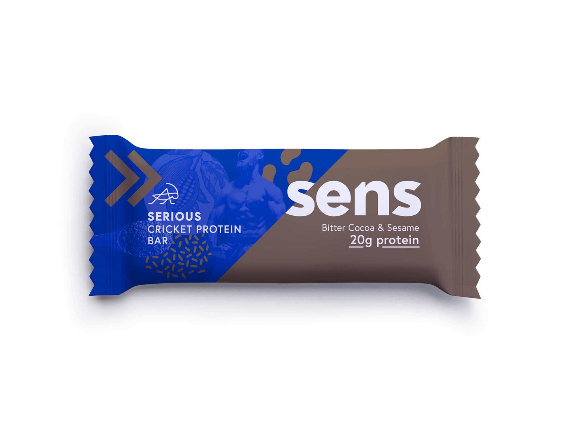 E-shop Sens Serious proteín bar horké kakao a sezam 60 g