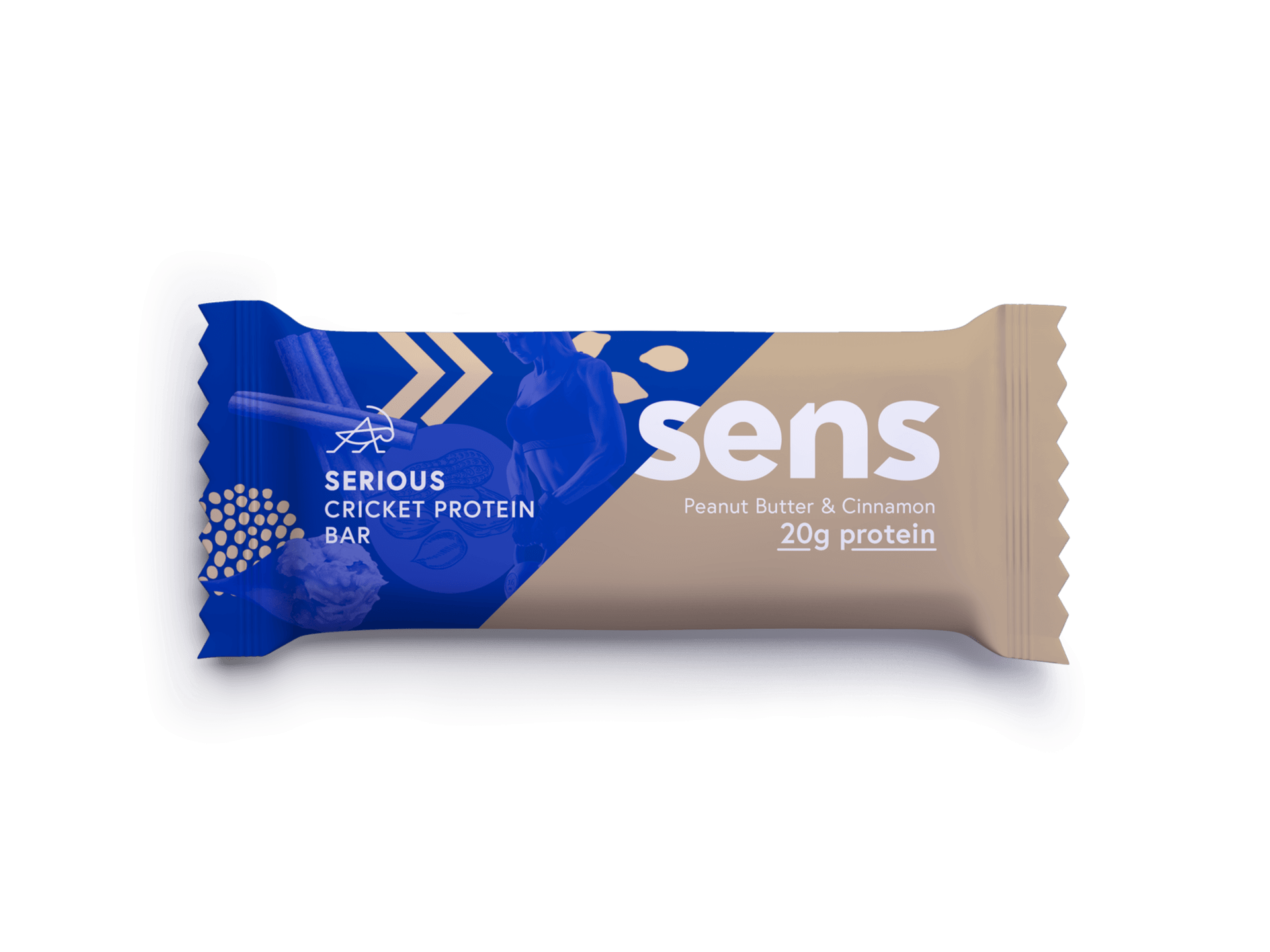 Sens Serious proteín bar arašidové maslo a škorica 60 g