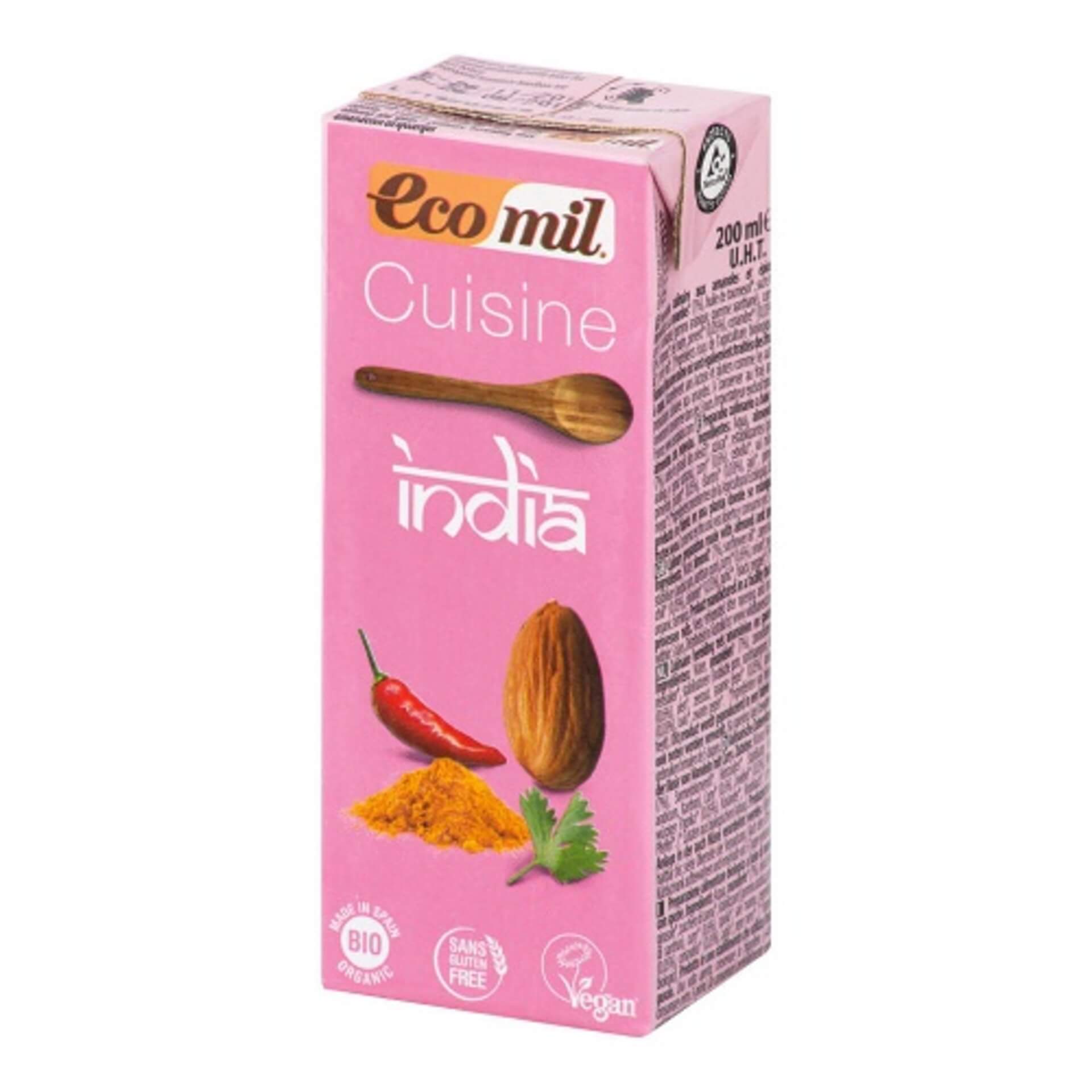 E-shop Ecomil Mandľová alternatíva smotany India BIO 200 ml