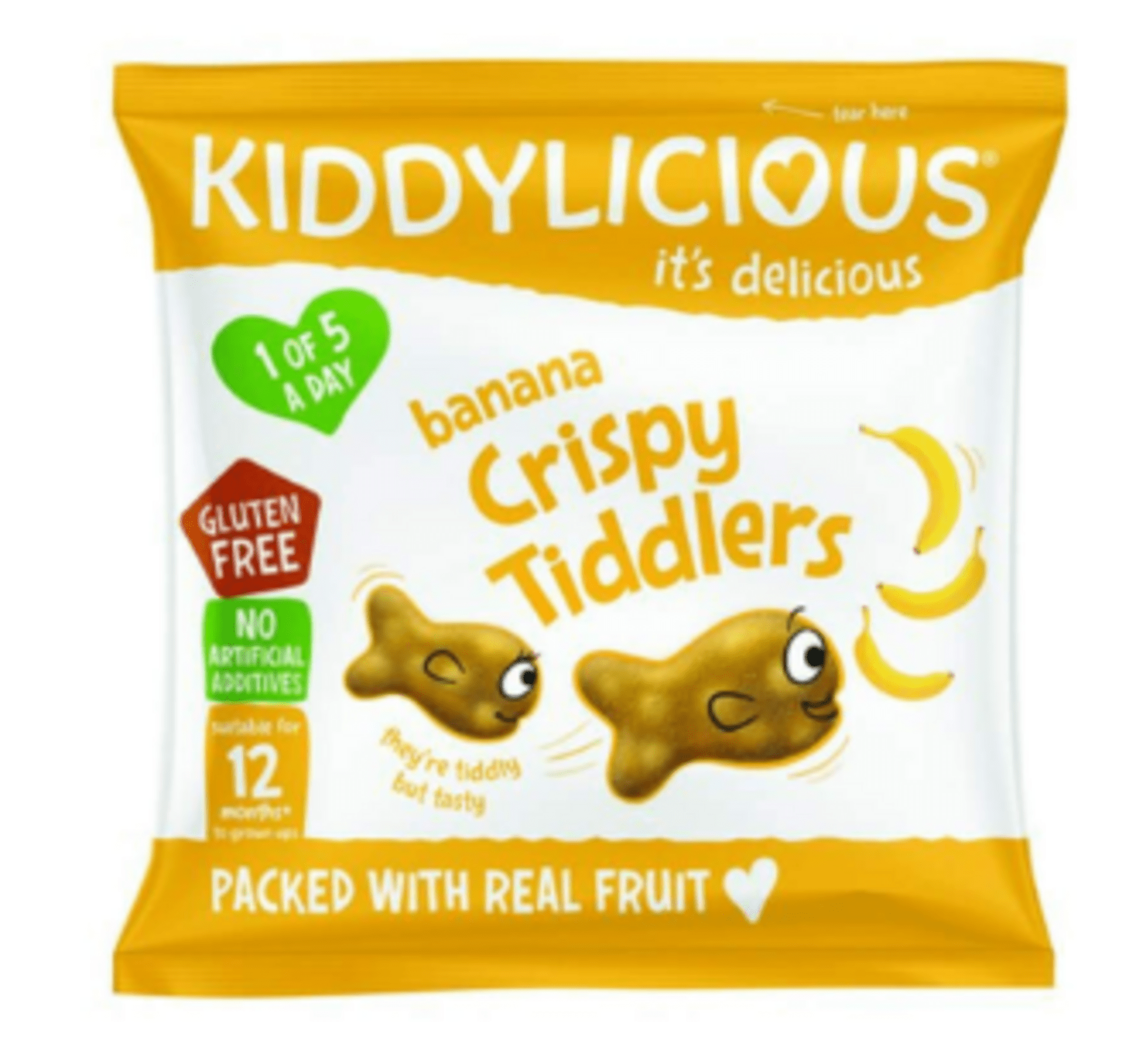 E-shop Kiddylicious Rybičky chrumkavé banánové 12 g