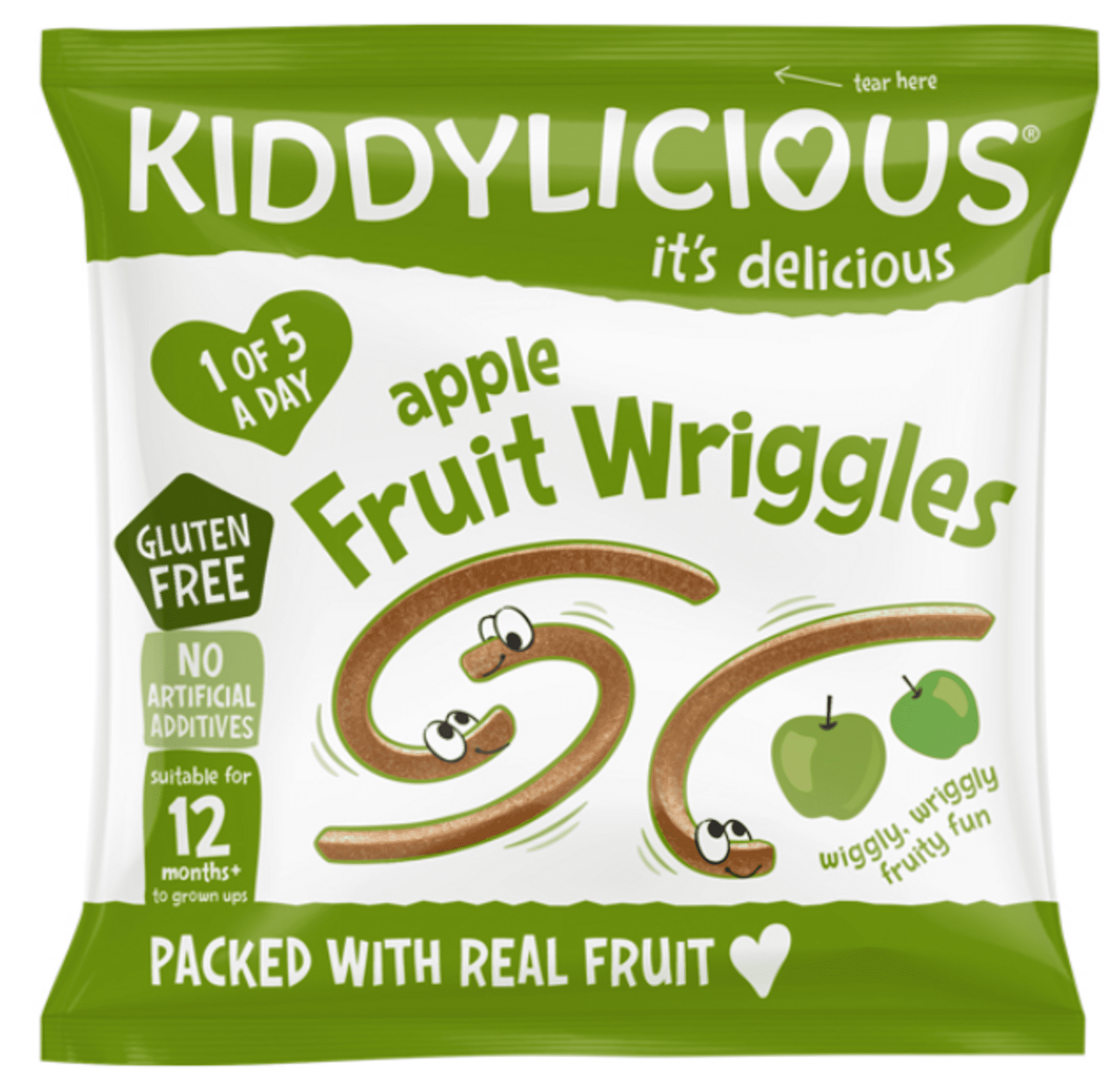 E-shop Kiddylicious Dážďovky jablčné 12 g