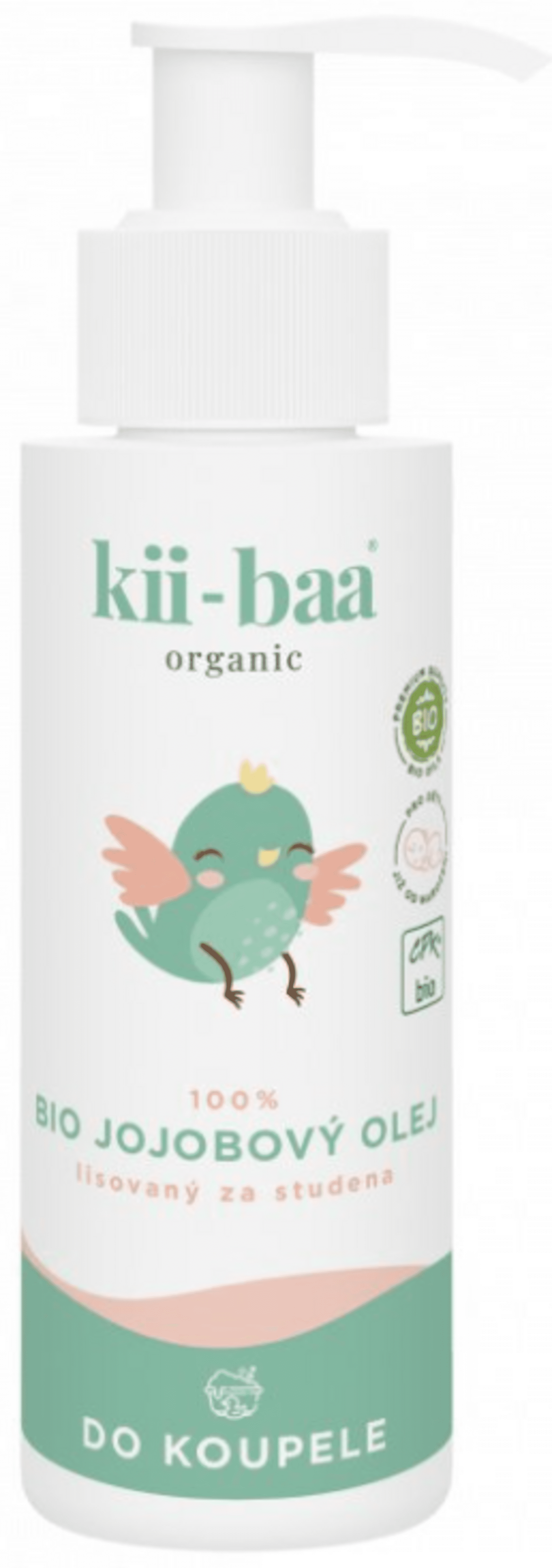 E-shop Kii-baa organic 100% Jojobový olej 0+ do kúpeľa BIO 100 ml