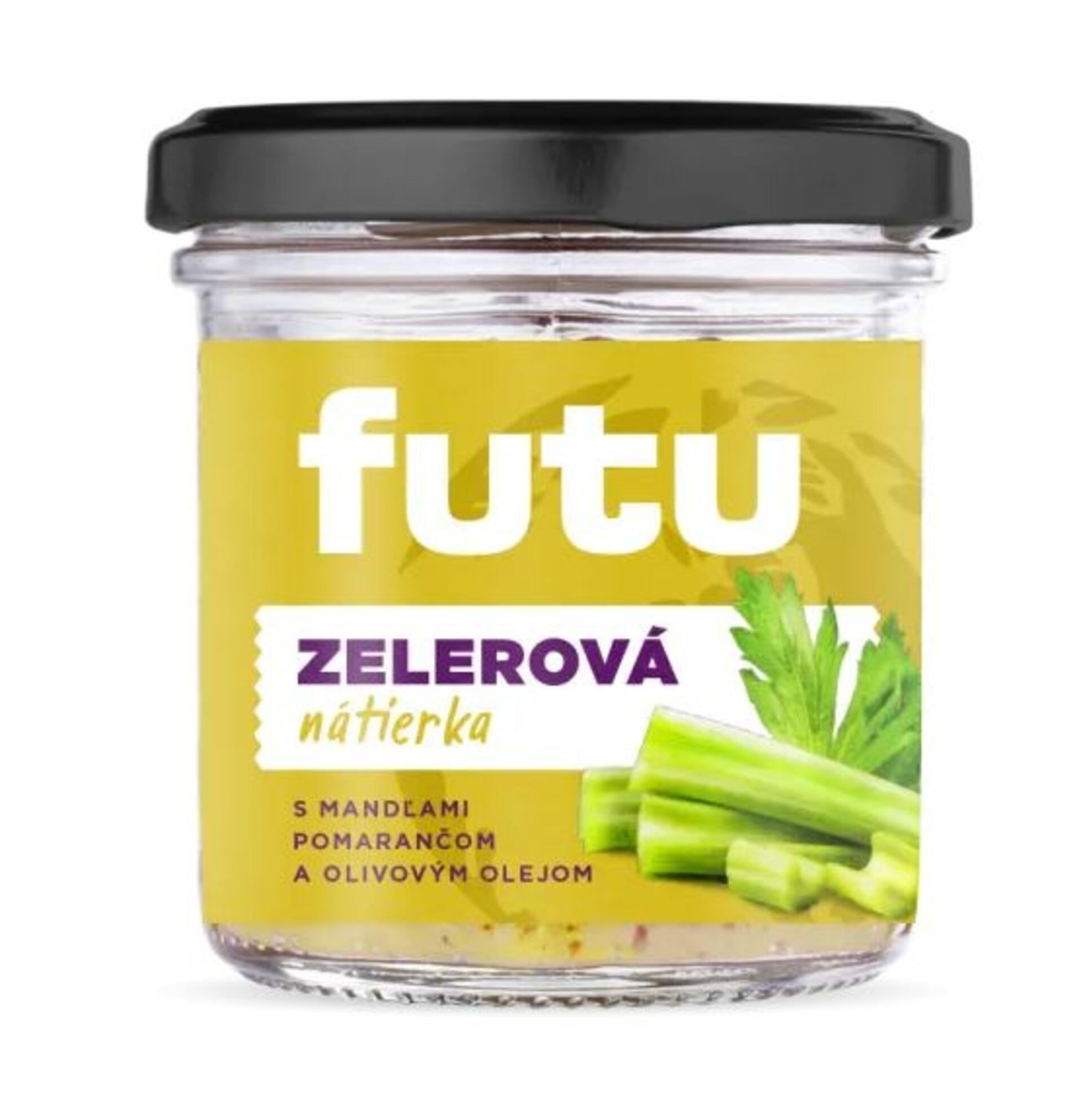 E-shop Futu Pomazánka zelerová s mandľami, pomarančom a olivovým olejom 140 g