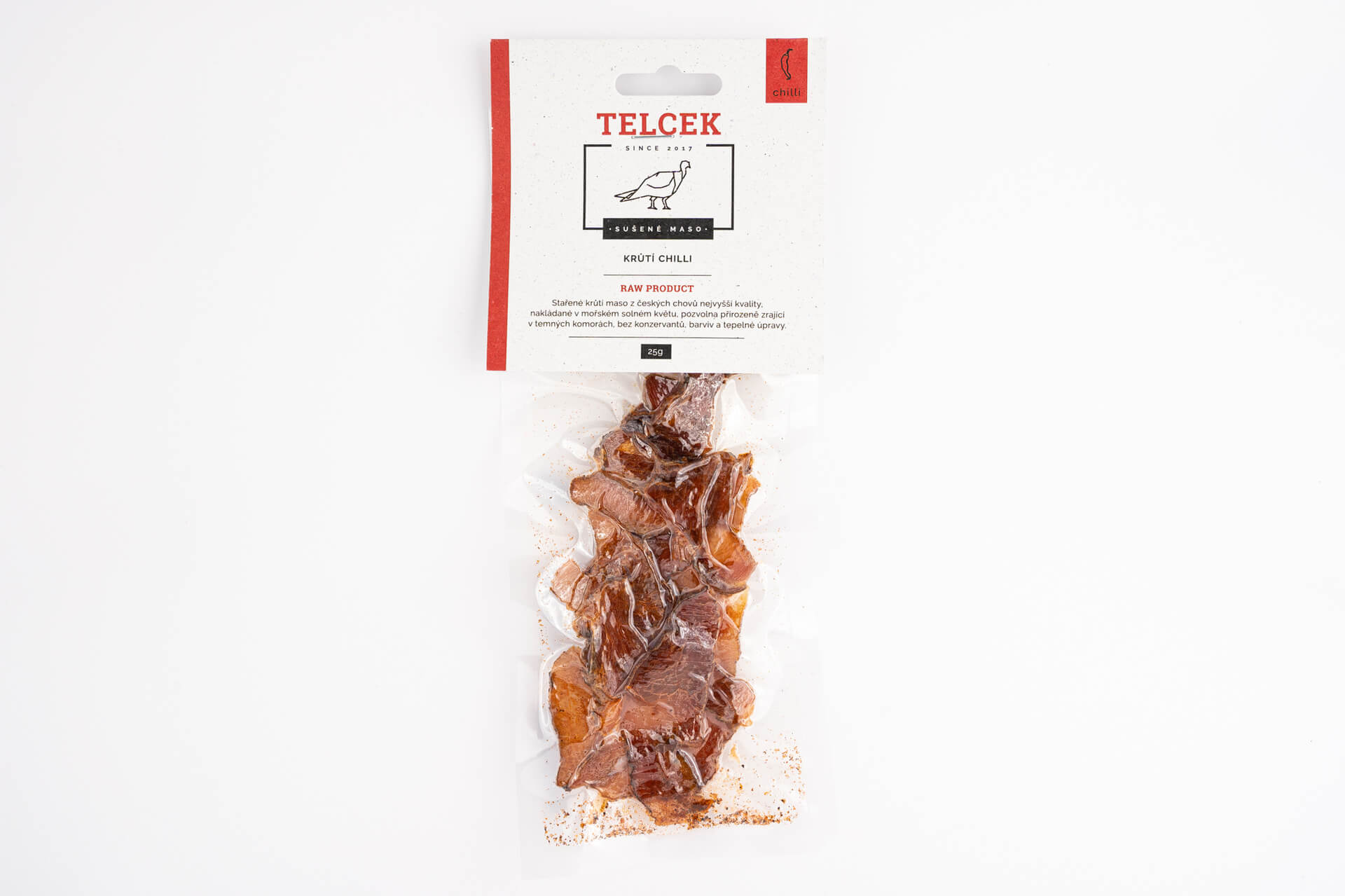 E-shop Telcek morčacie mäso sušené chilli 25 g