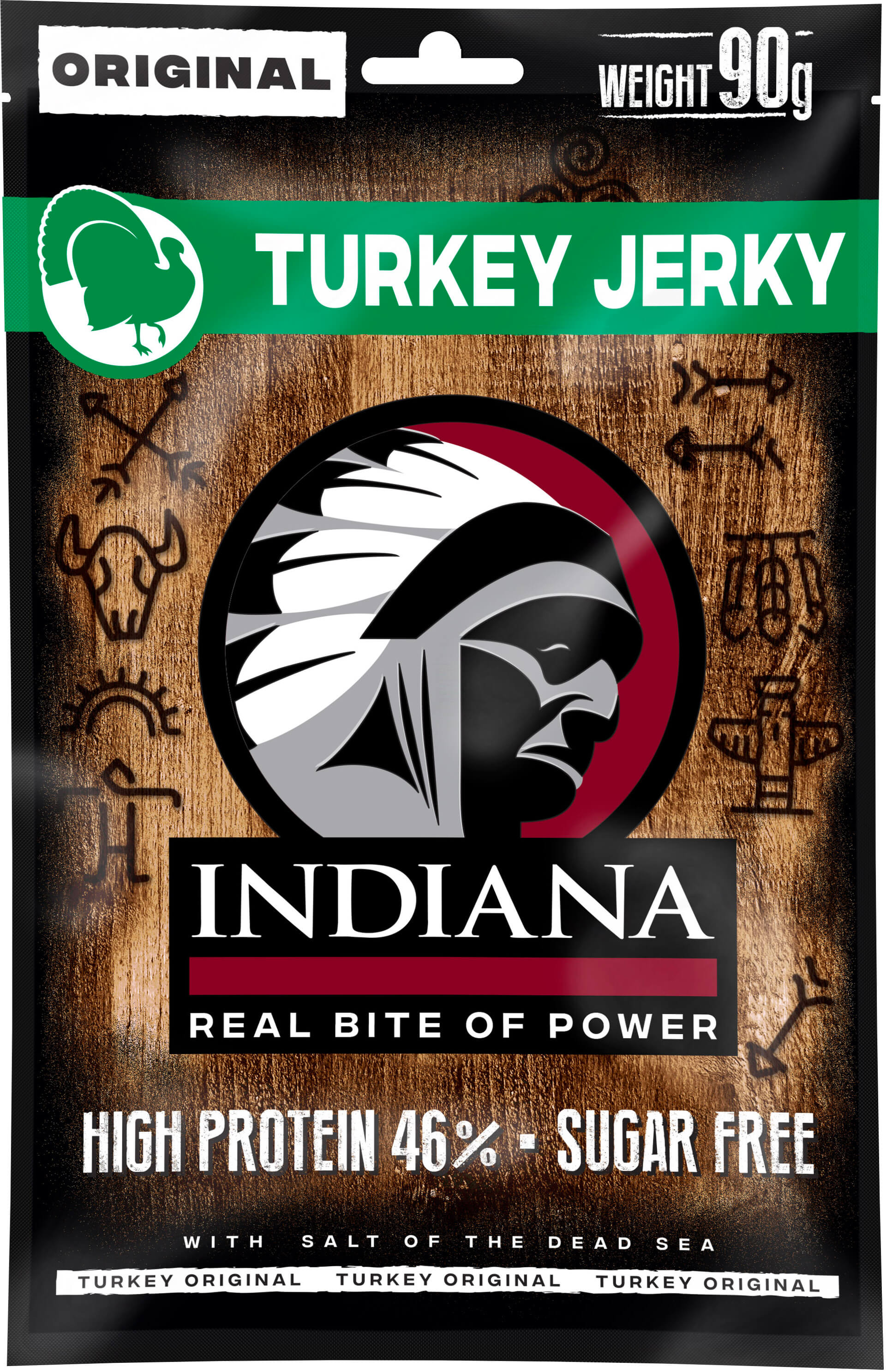 E-shop Indiana Jerky Morčacie originál 90 g