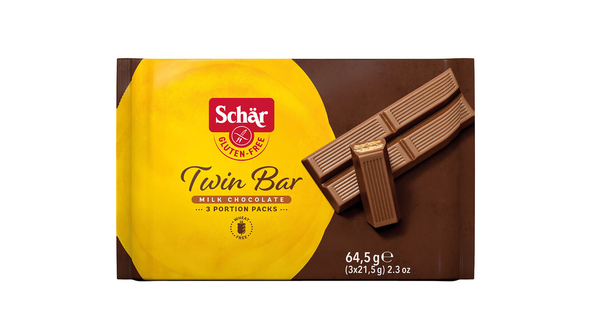 E-shop Schär Twin Bar sušienky v mliečnej čokoláde bez lepku 64,5 g